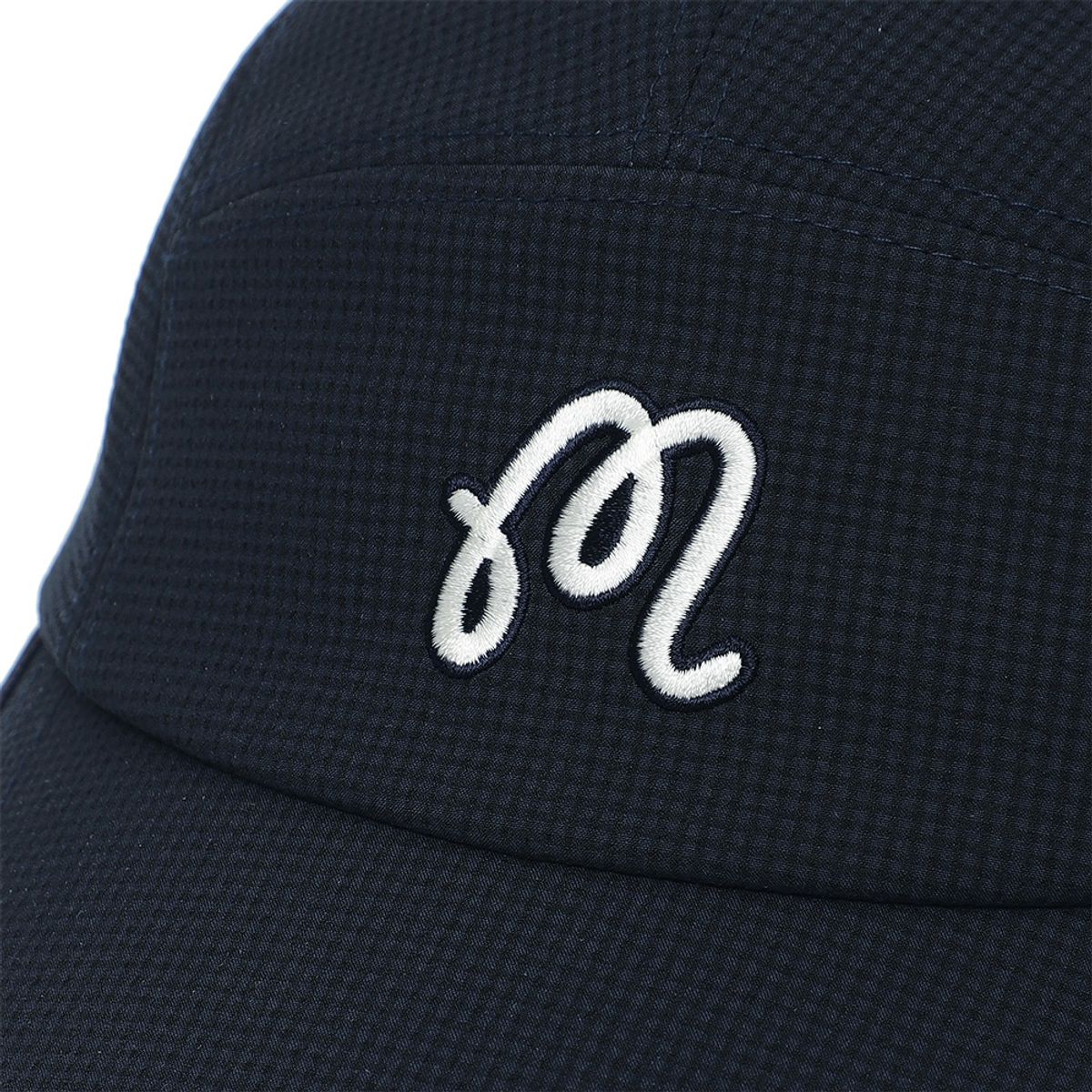 말본 골프(MALBON GOLF) 시어서커 와이드챙 캡 NAVY