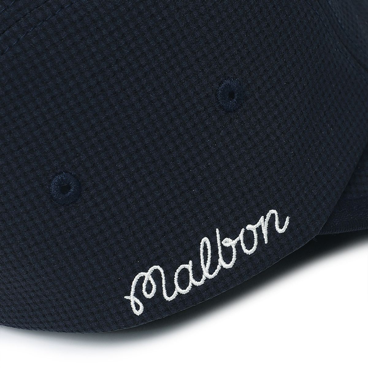 말본 골프(MALBON GOLF) 시어서커 와이드챙 캡 NAVY
