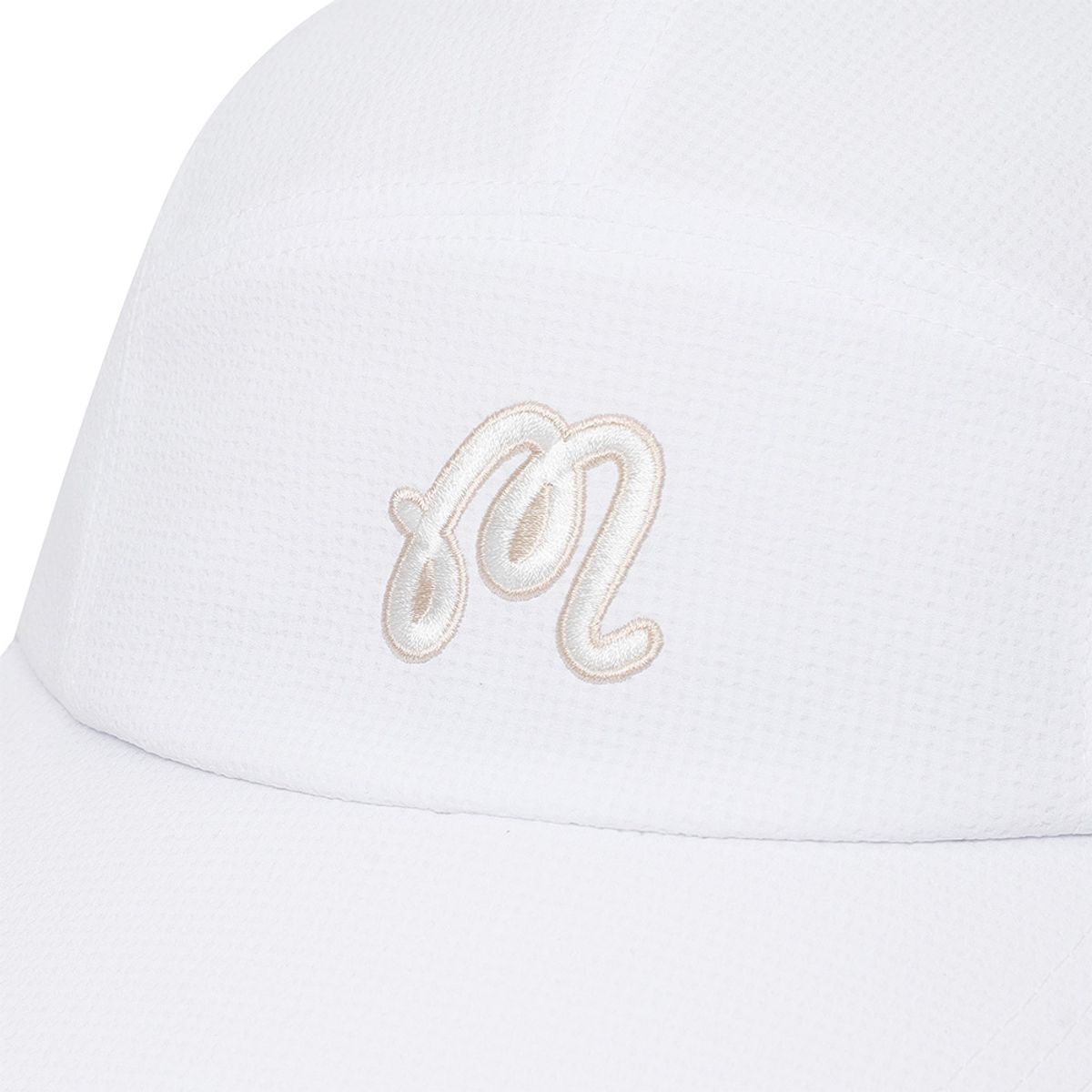말본 골프(MALBON GOLF) 시어서커 와이드챙 캡 OFF WHITE