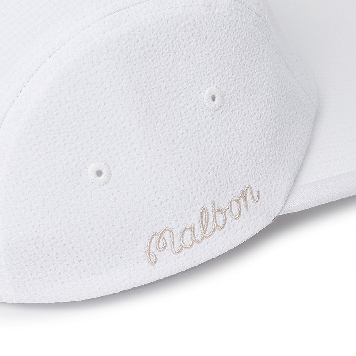 말본 골프(MALBON GOLF) 시어서커 와이드챙 캡 OFF WHITE