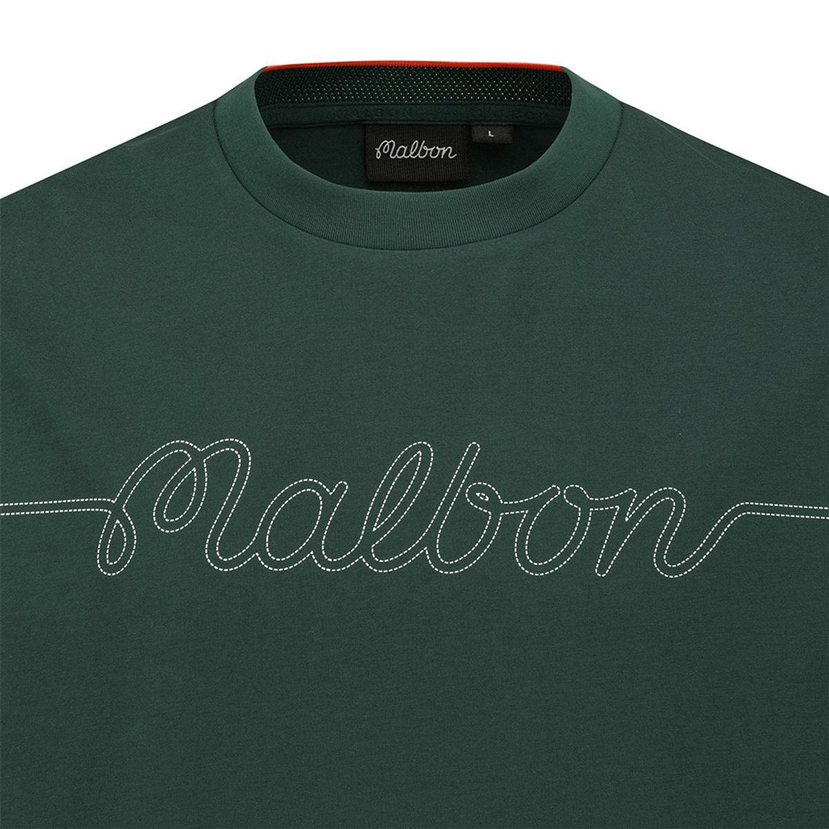말본 골프(MALBON GOLF) 버킷 스티치 유니 라운드 티셔츠 GREEN