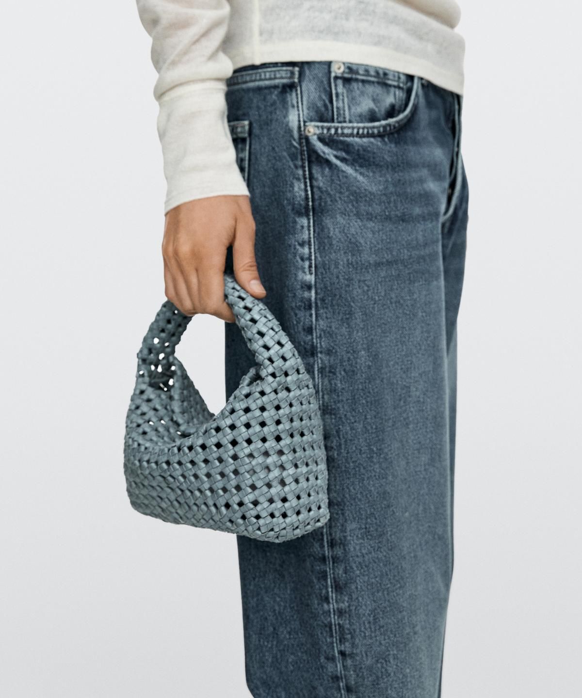 마시모두띠(MASSIMO DUTTI) 미니 브레이디드 레더 백
