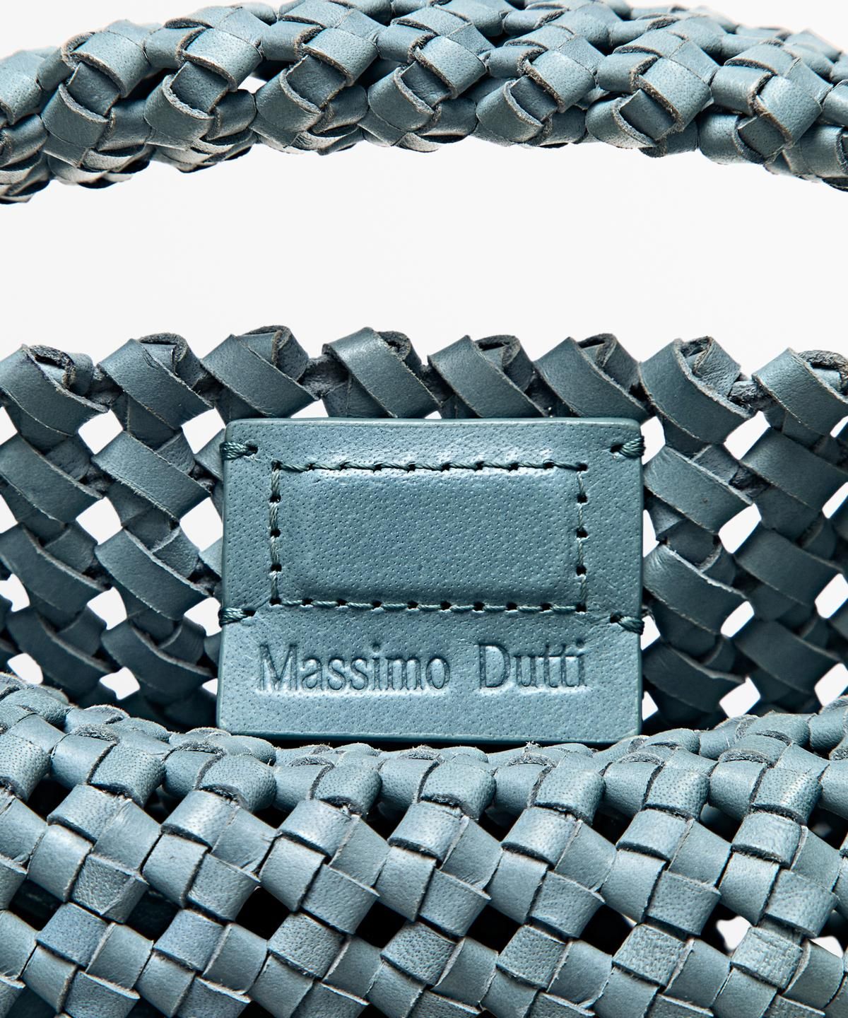 마시모두띠(MASSIMO DUTTI) 미니 브레이디드 레더 백