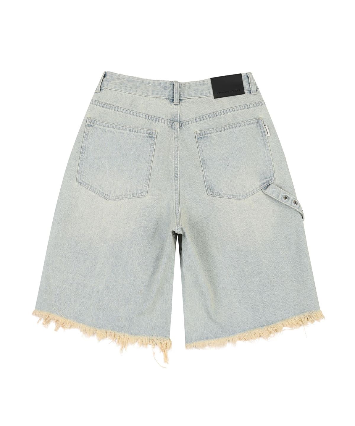 오디너리 홀리데이(ORDINARY HOLIDAY) DESTROYED WIDE DENIM PANTS [SKY BLUE]