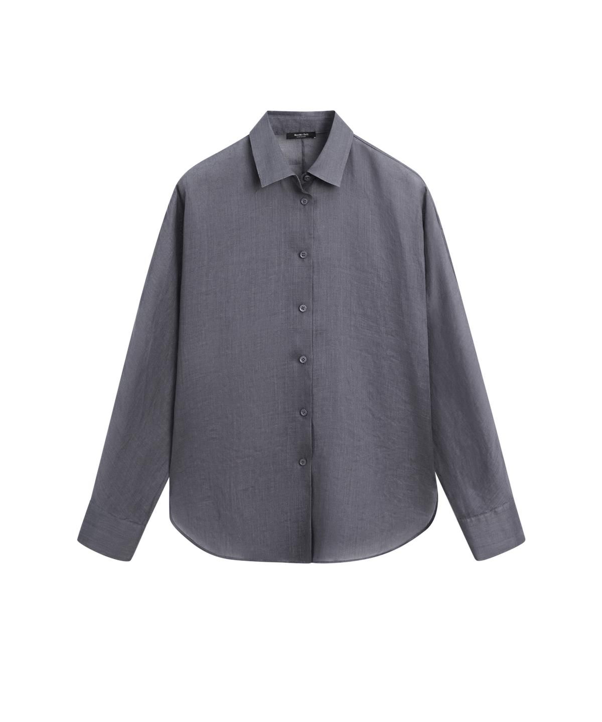 마시모두띠(MASSIMO DUTTI) 100% 라미 플루이드 셔츠
