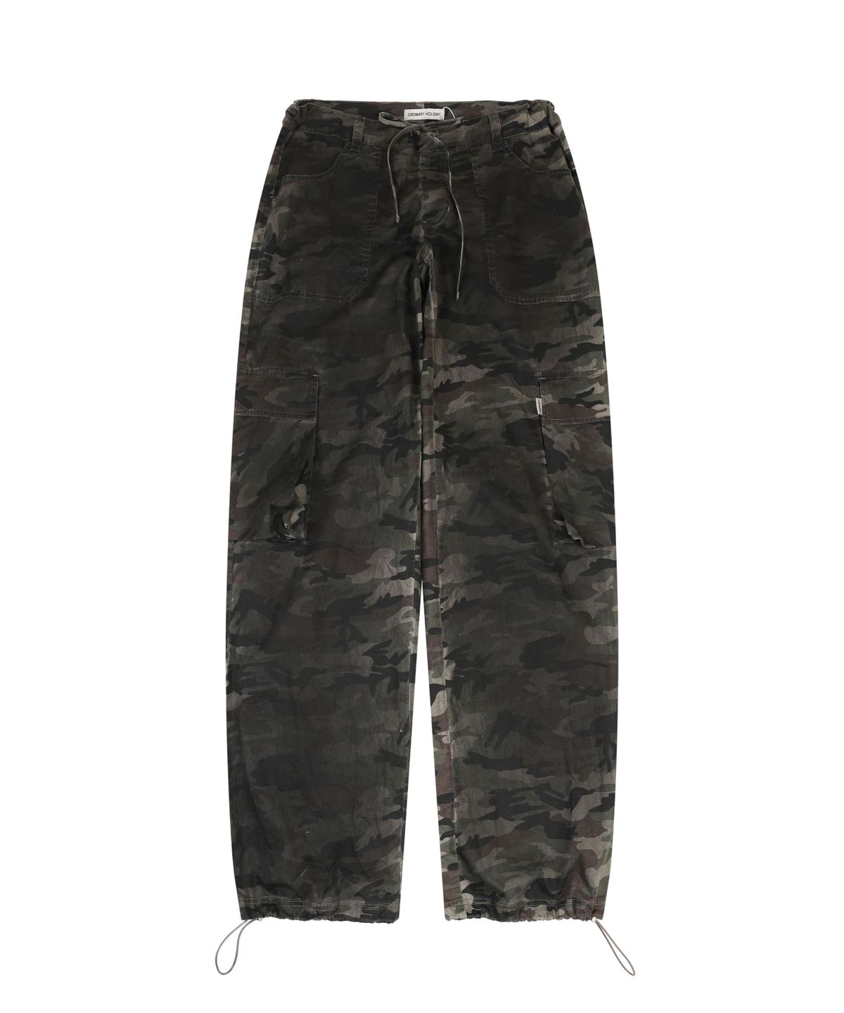 오디너리 홀리데이(ORDINARY HOLIDAY) CAMOUFLAGE CARGO WIDE PANTS [CAMOUFLAGE]