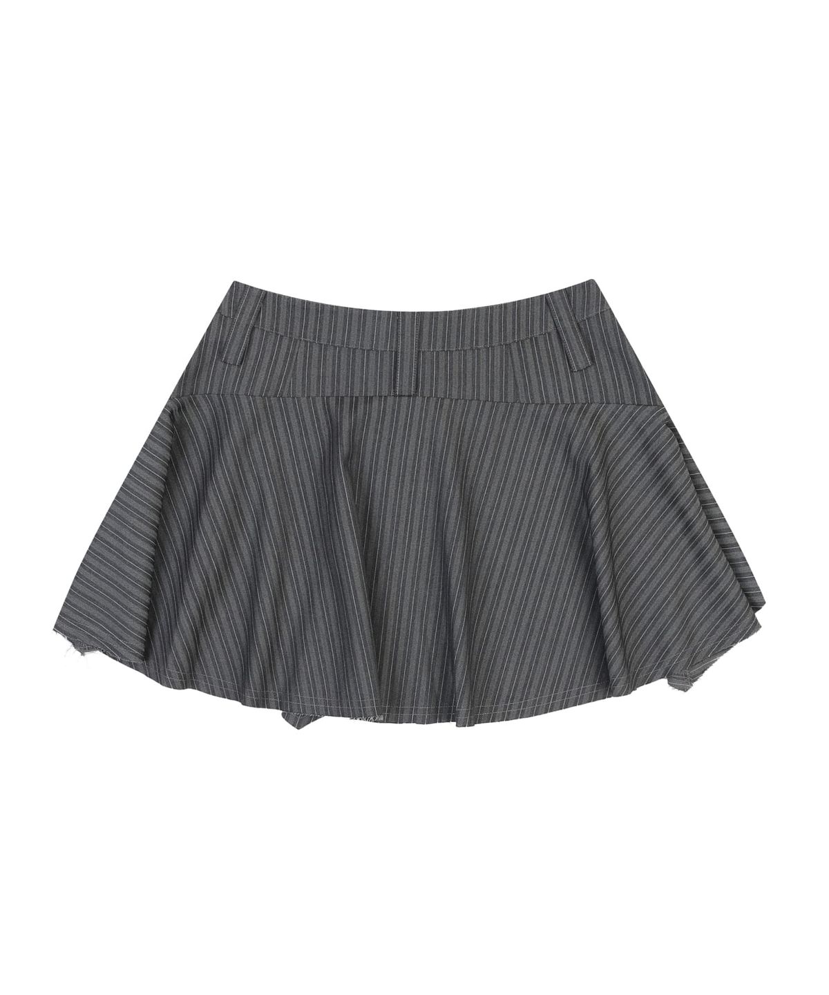 오디너리 홀리데이(ORDINARY HOLIDAY) STRIPE FLARE SKIRT [CHARCOAL]