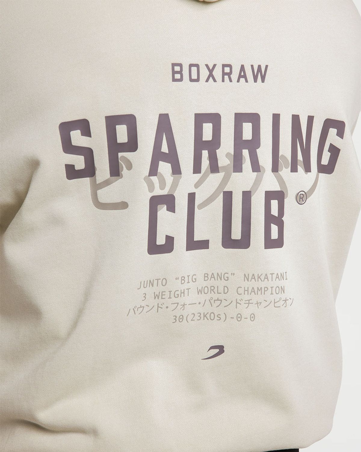 복스로(BOXRAW) 나카타니 x 스파링 클럽 오버사이즈 후디 JUNTO-SCHD [워시드 베이지]
