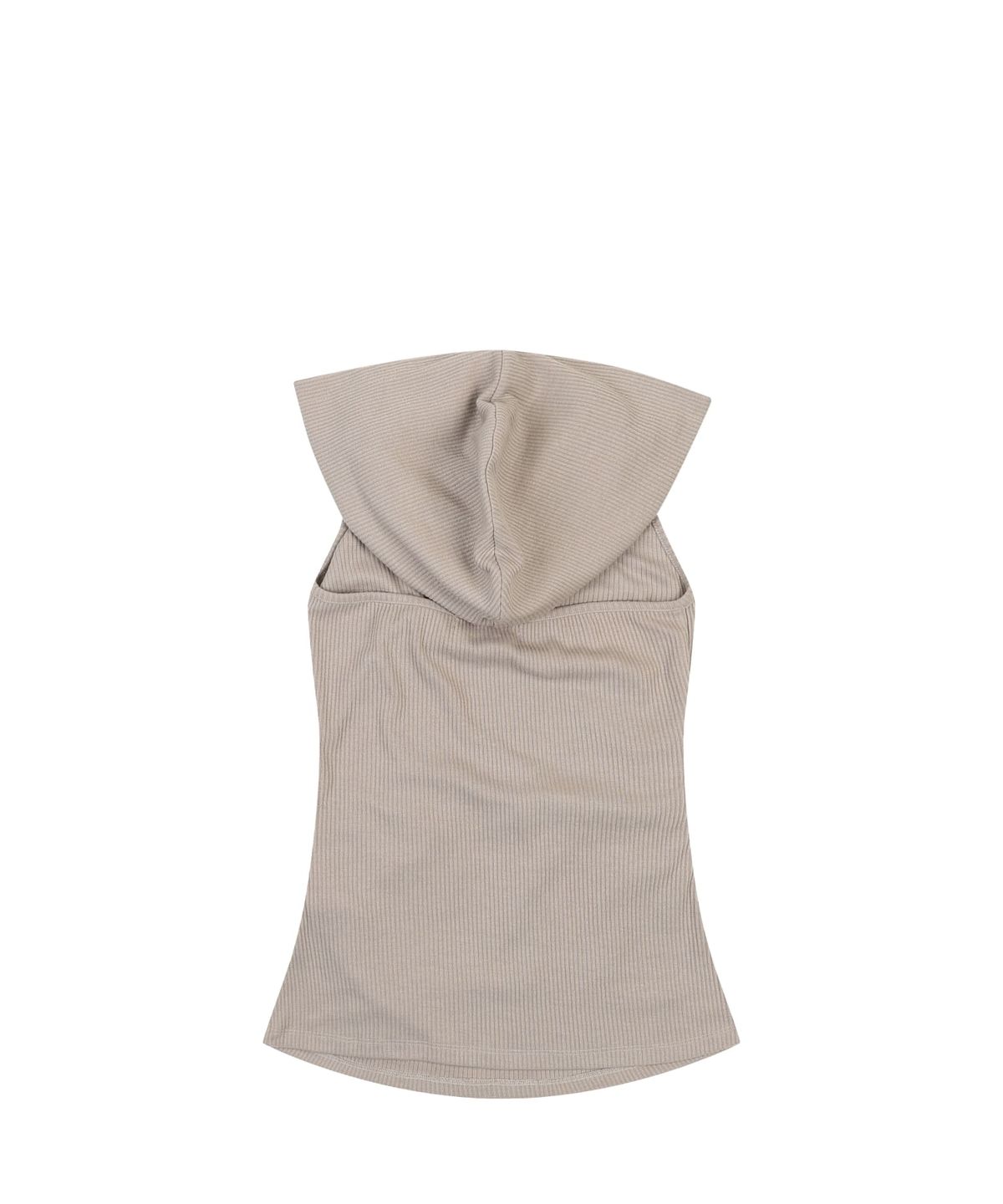 오디너리 홀리데이(ORDINARY HOLIDAY) SLEEVELESS HOODIE [BEIGE]