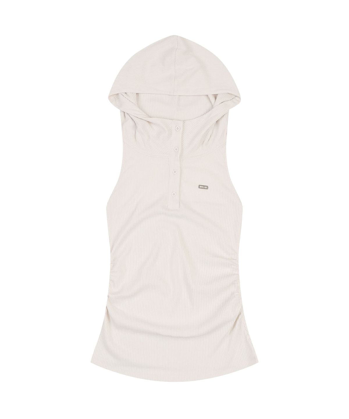 오디너리 홀리데이(ORDINARY HOLIDAY) SLEEVELESS HOODIE [IVORY]