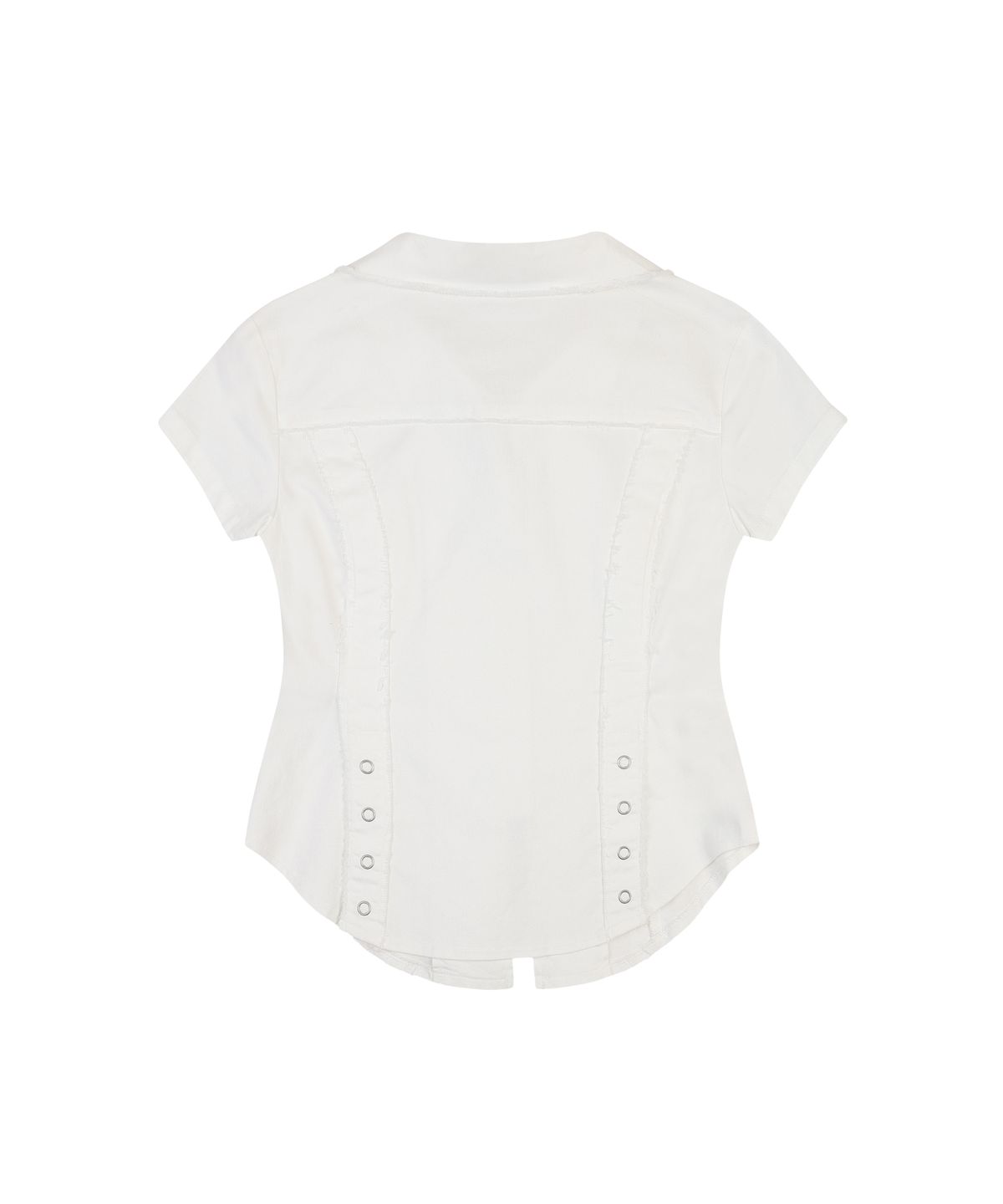 오디너리 홀리데이(ORDINARY HOLIDAY) ZIP-UP SHIRTS [WHITE]