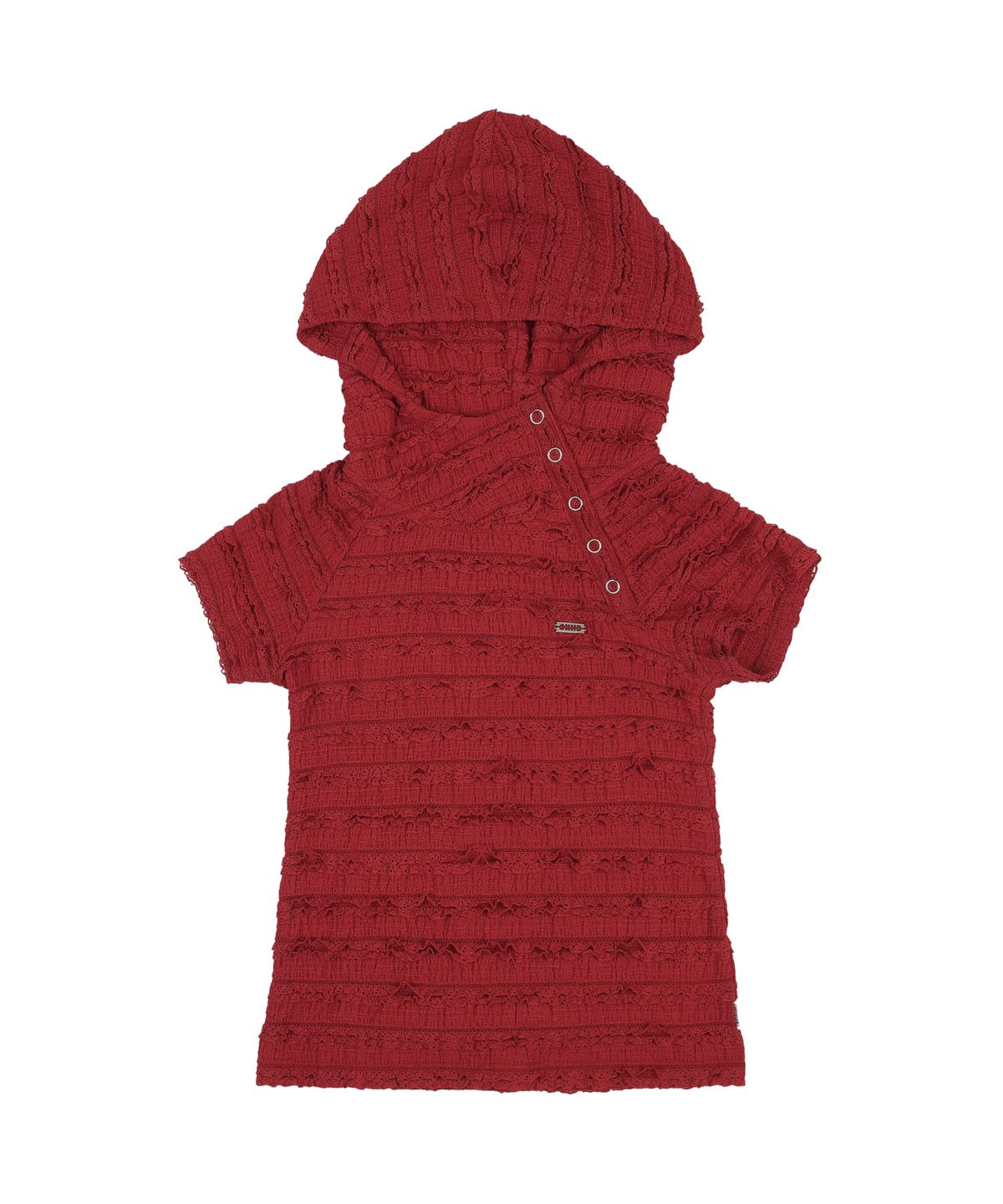 오디너리 홀리데이(ORDINARY HOLIDAY) FRILL HOODIE [RED]
