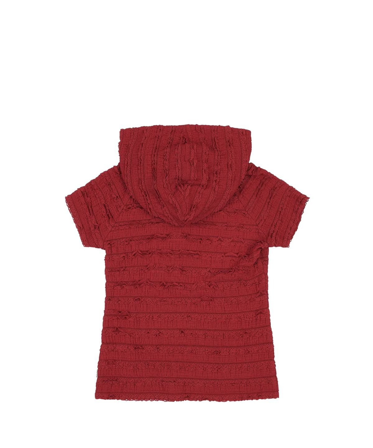 오디너리 홀리데이(ORDINARY HOLIDAY) FRILL HOODIE [RED]