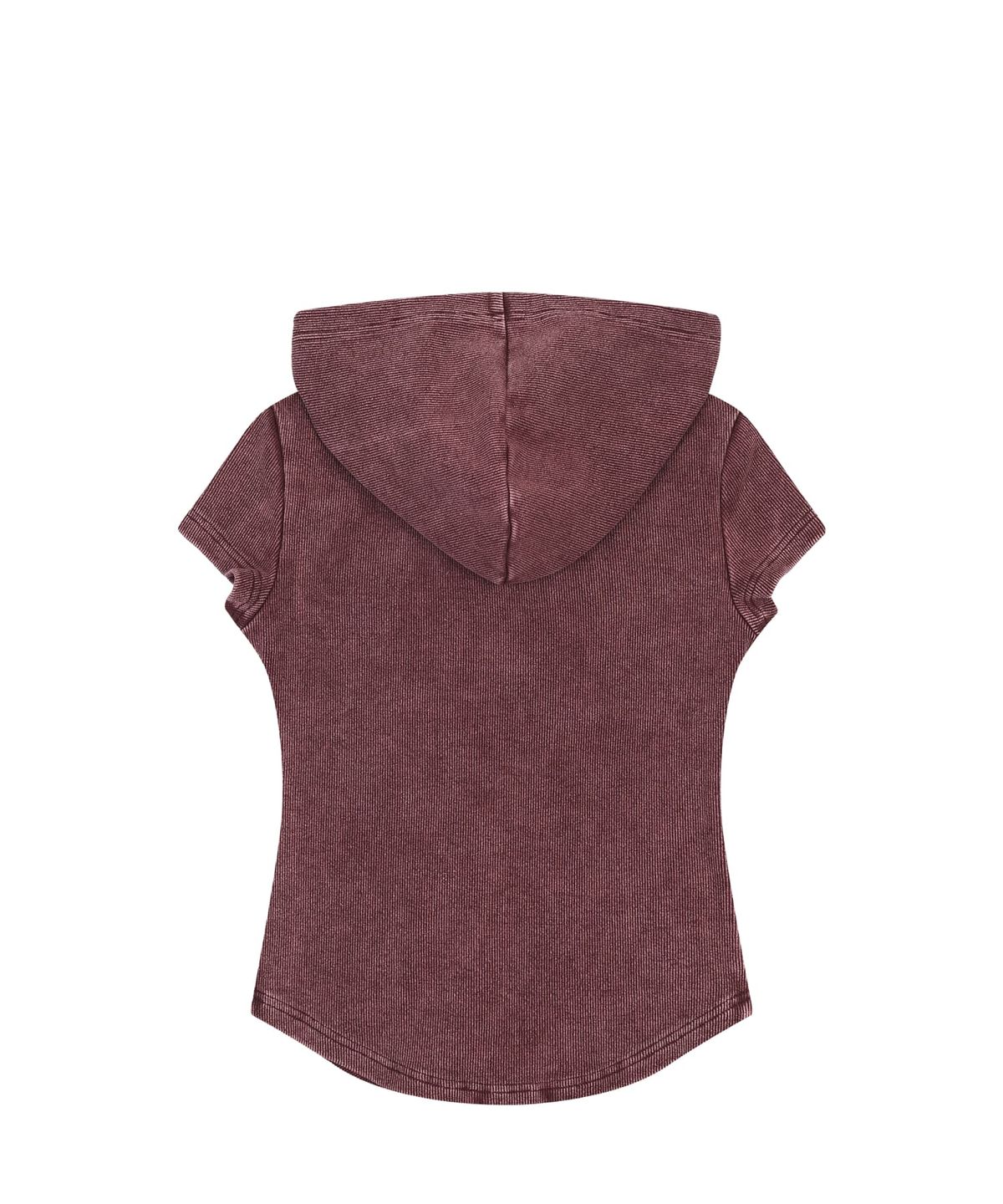 오디너리 홀리데이(ORDINARY HOLIDAY) HALF SLEEVE PIGMENT SLIM LINE ZIP-UP [PURPLE]