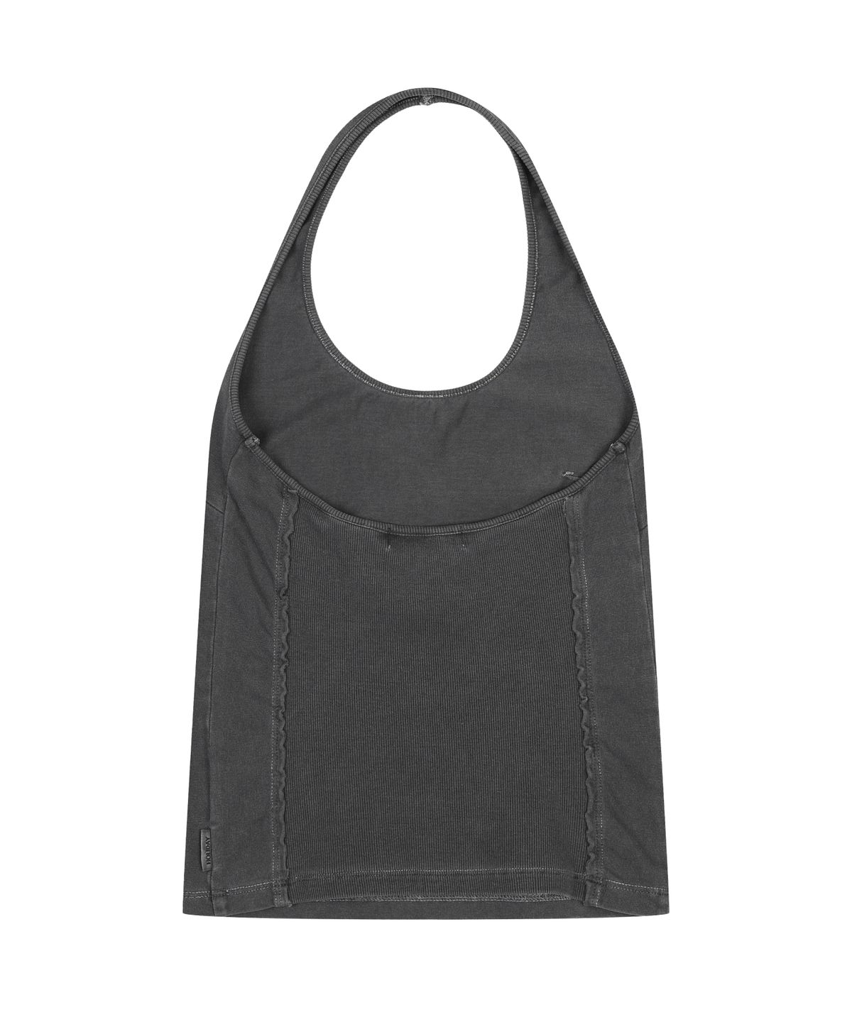 오디너리 홀리데이(ORDINARY HOLIDAY) HALTER LOGO T-SHIRT [CHARCOAL]