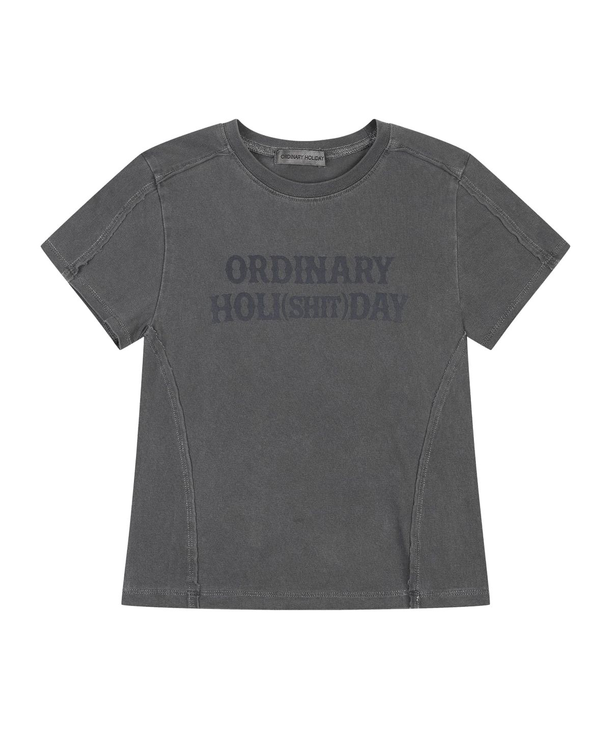 오디너리 홀리데이(ORDINARY HOLIDAY) SLIM LOGO T-SHIRT [4 COLOR]