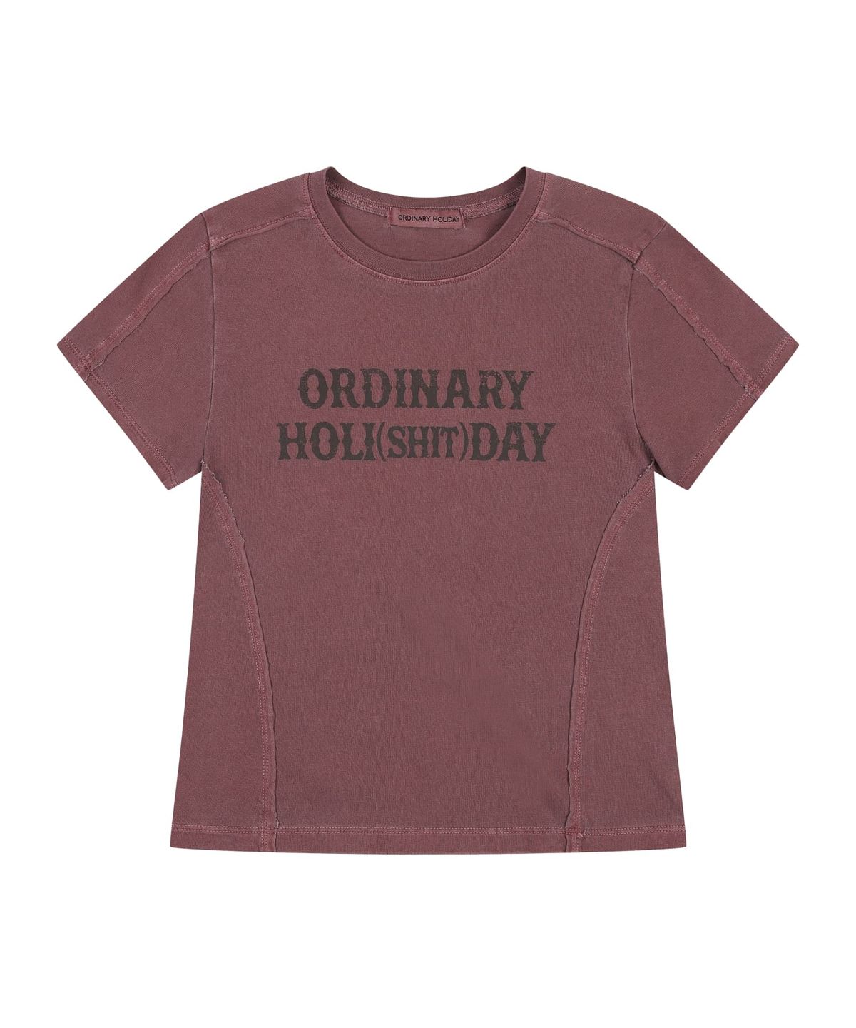 오디너리 홀리데이(ORDINARY HOLIDAY) SLIM LOGO T-SHIRT [4 COLOR]