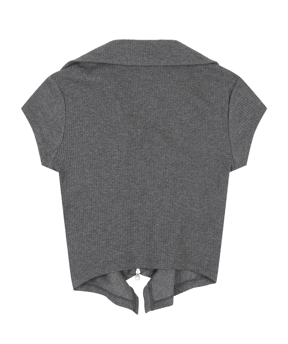 오디너리 홀리데이(ORDINARY HOLIDAY) SHIRRING ZIP-UP [MELANGE GRAY]