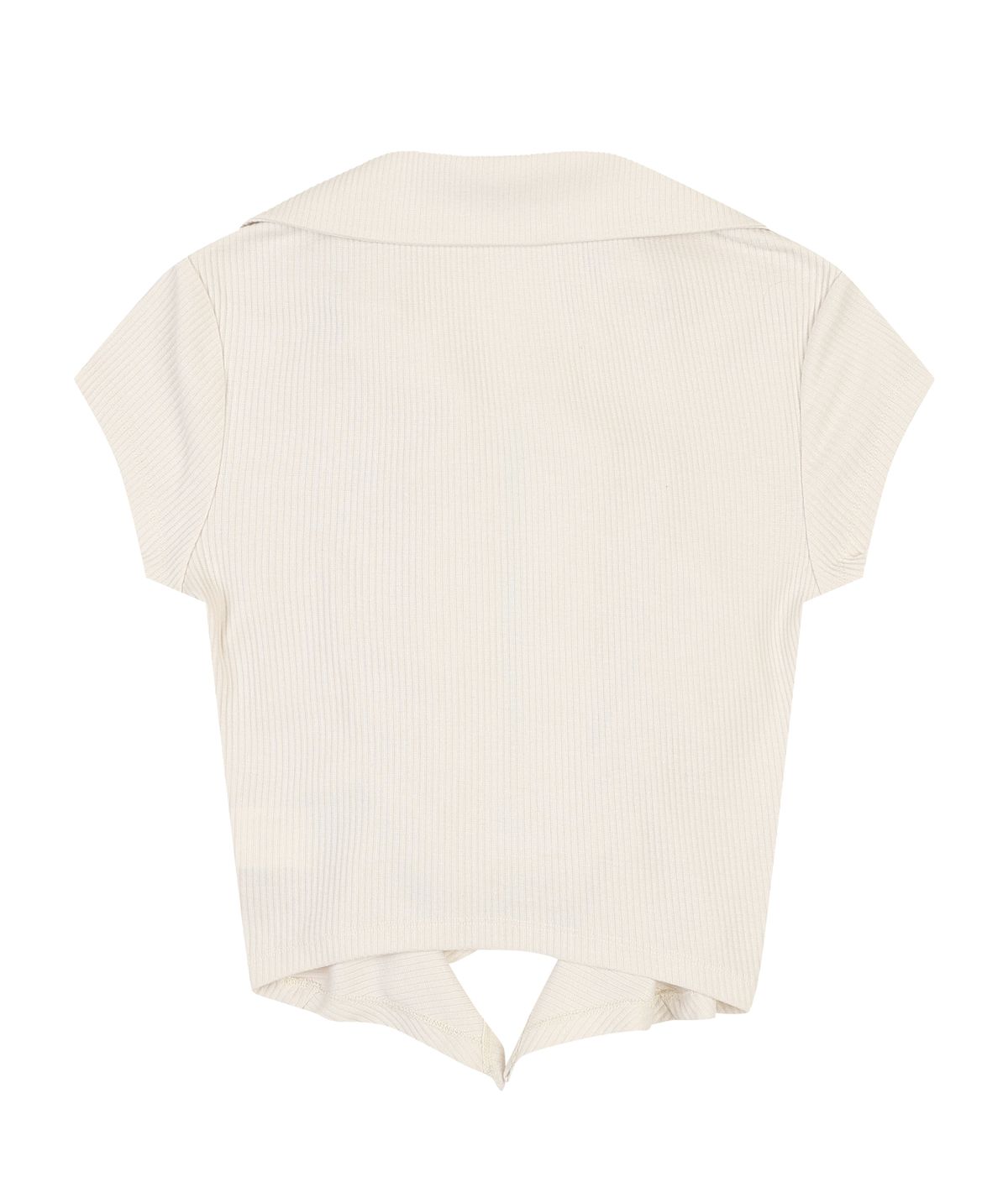 오디너리 홀리데이(ORDINARY HOLIDAY) SHIRRING ZIP-UP [IVORY]