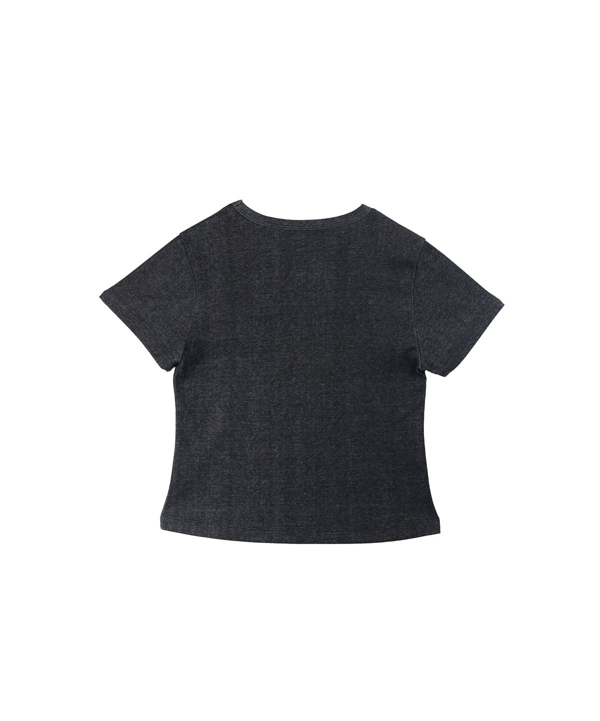 카렌다(KALENDAR) (Super)Shy Pop Star Baby Tee [Charcoal]
