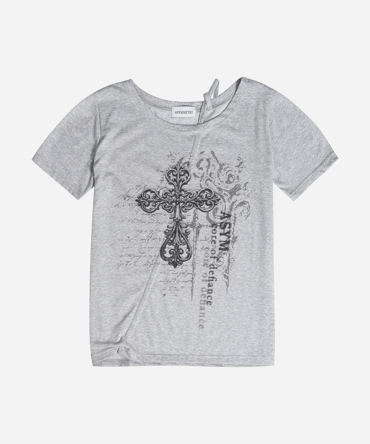 애시메트리(ASYMMETRY) SILENT CROSS SHIRRING TOP / IVORY
