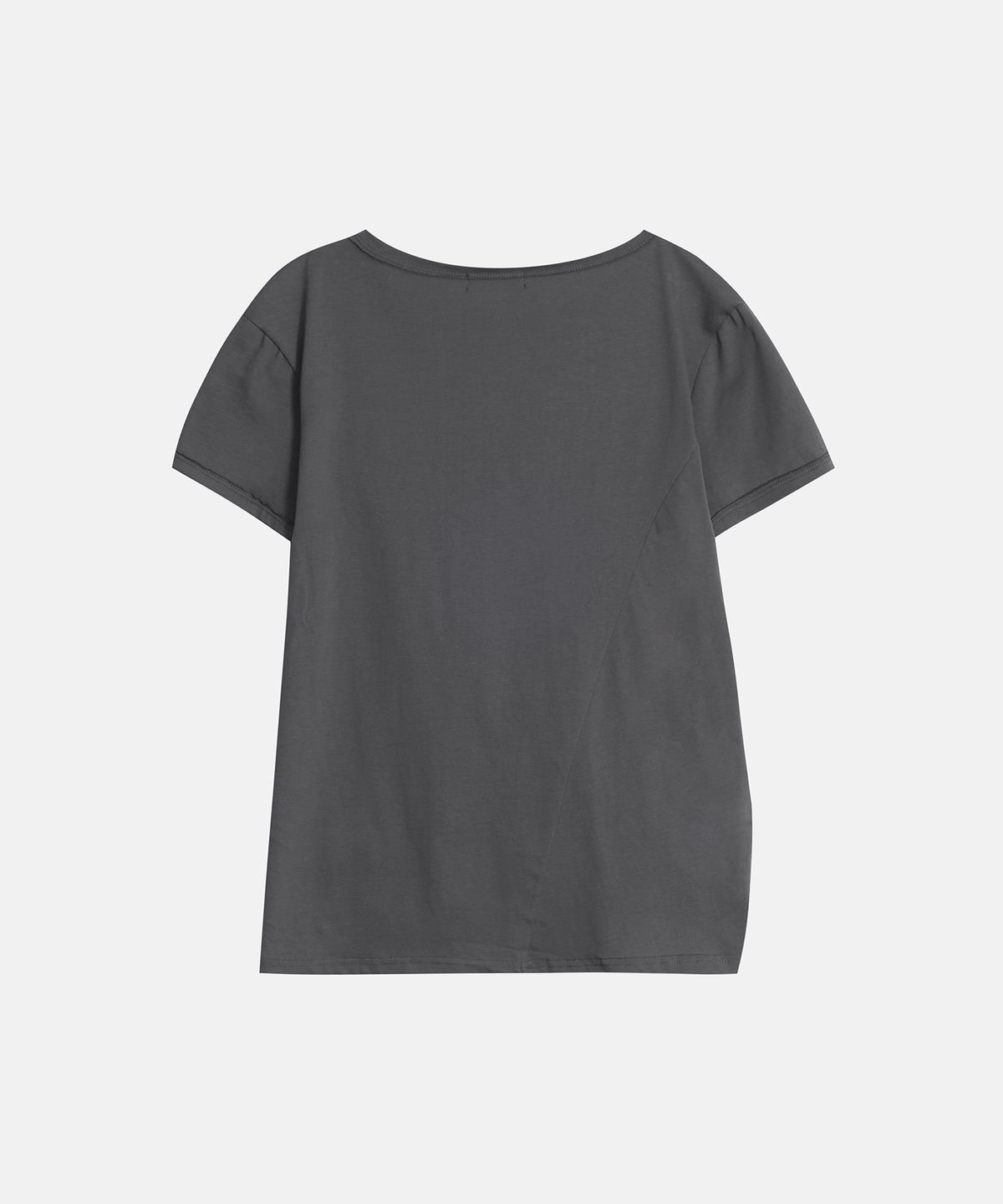 애시메트리(ASYMMETRY) FADED SLANT SILHOUETTE TOP / CHARCOAL