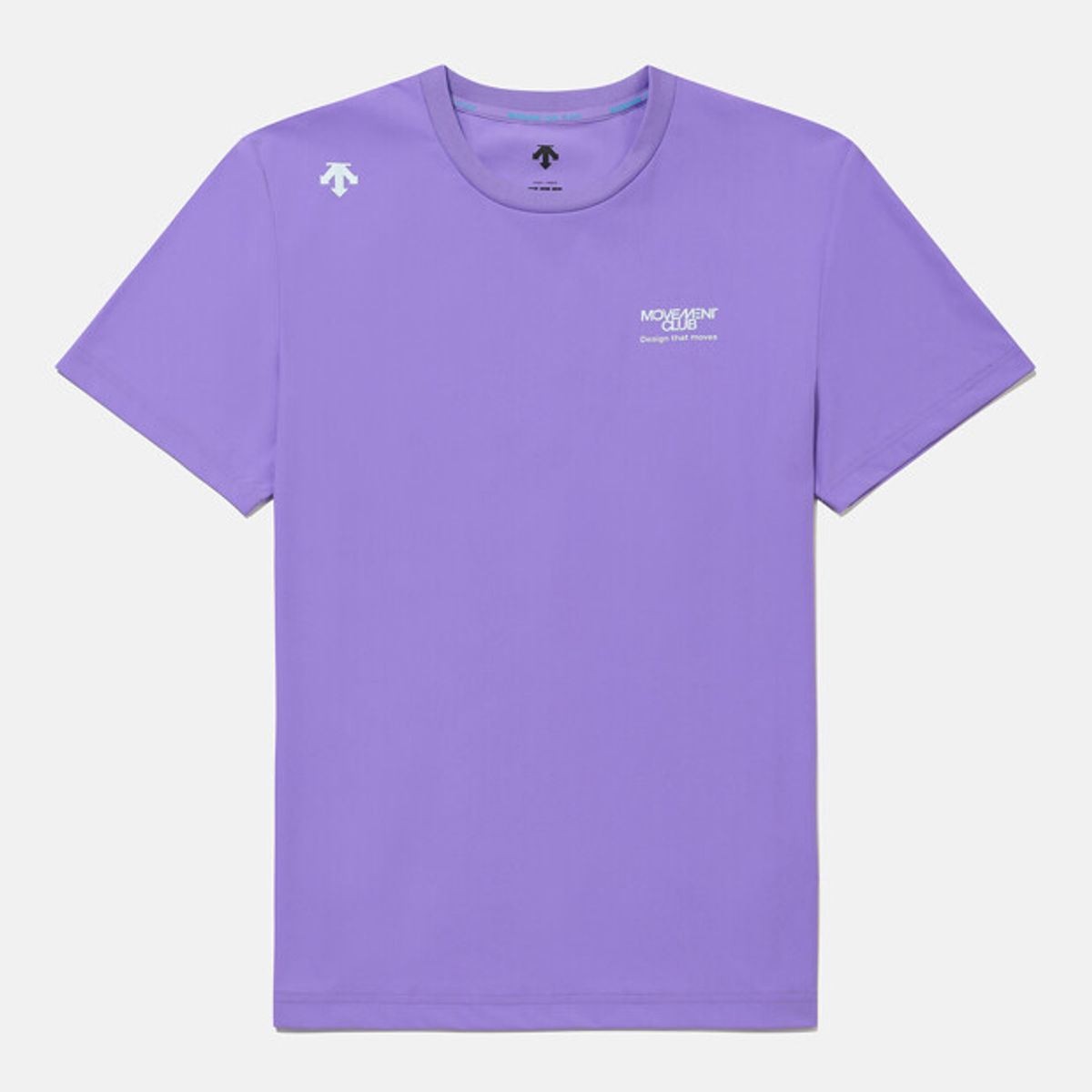 데상트(DESCENTE) 쿨링 트리코트 백그래픽 반팔 티셔츠 퍼플 SR213ETS57