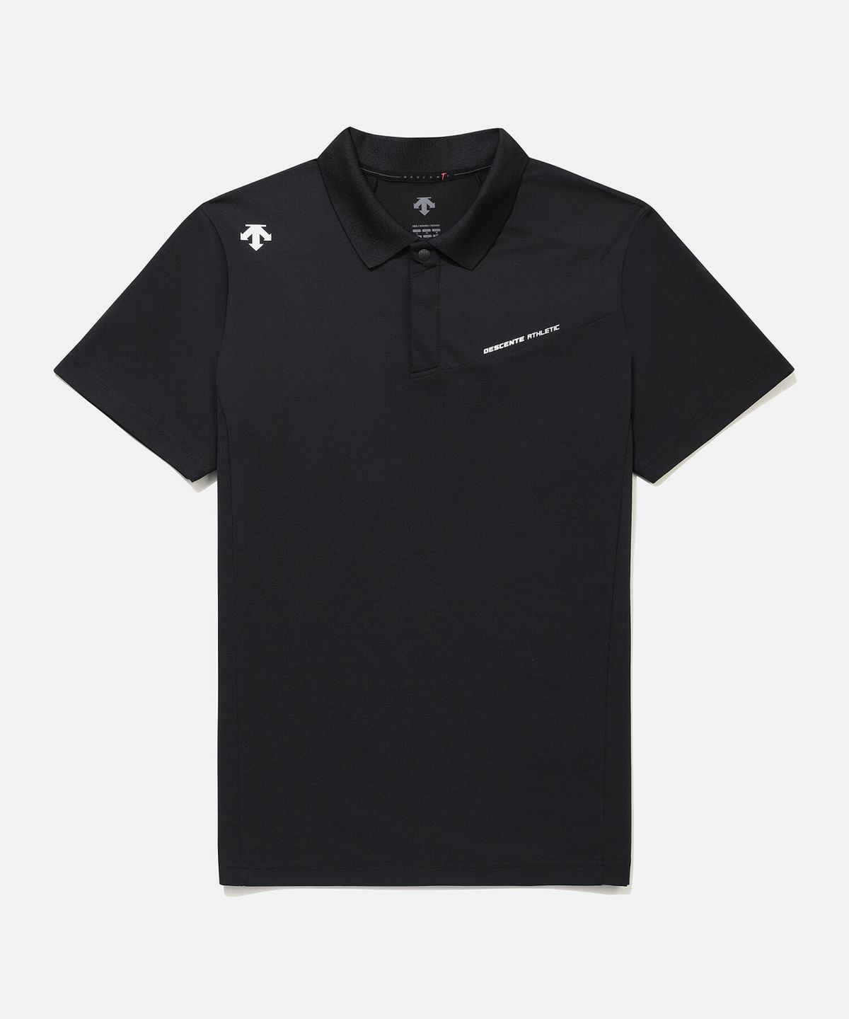 데상트(DESCENTE) 트레이닝 터프라이트 폴로 반팔 티셔츠 블랙 SR213TPS51