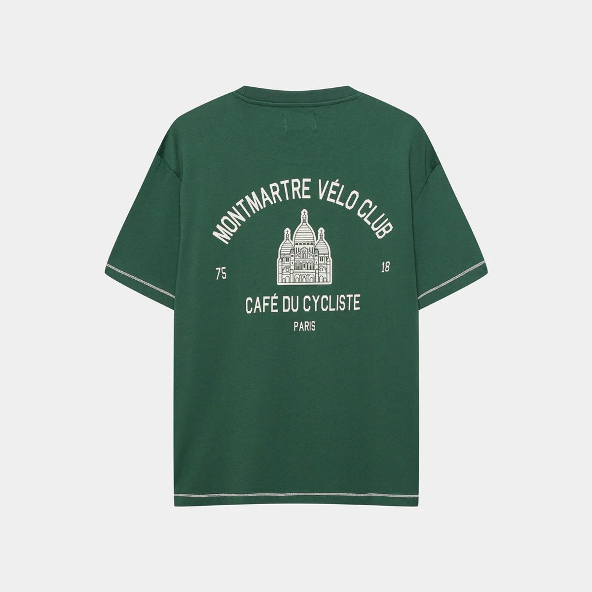 카페 드 사이클리스트(CAFE DU CYCLISTE) 앤 MVC 익스플로어 반팔 티셔츠 다크 그린 공용