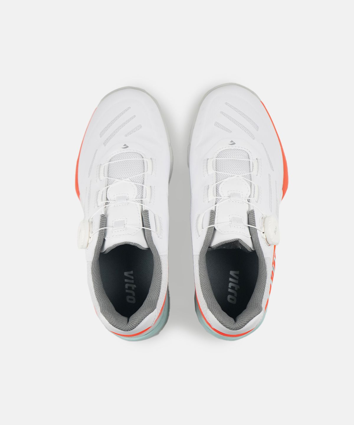 비트로(VITRO) 남녀공용 테니스화 와이드핏 엄스톤3 TSI (WHITE&NEON ORANGE) 보아 핏 시스템