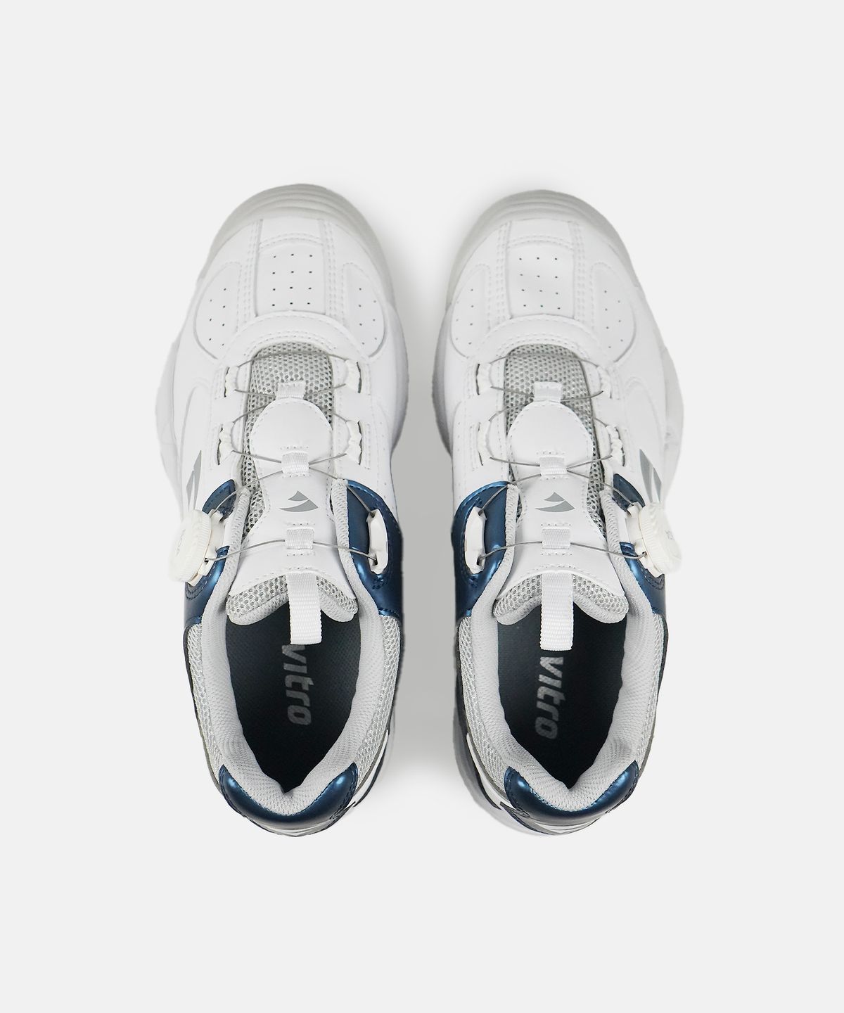 비트로(VITRO) 남성 테니스화 와이드핏 리커버리3 TSI (WHITE&NAVY) 보아 핏 시스템