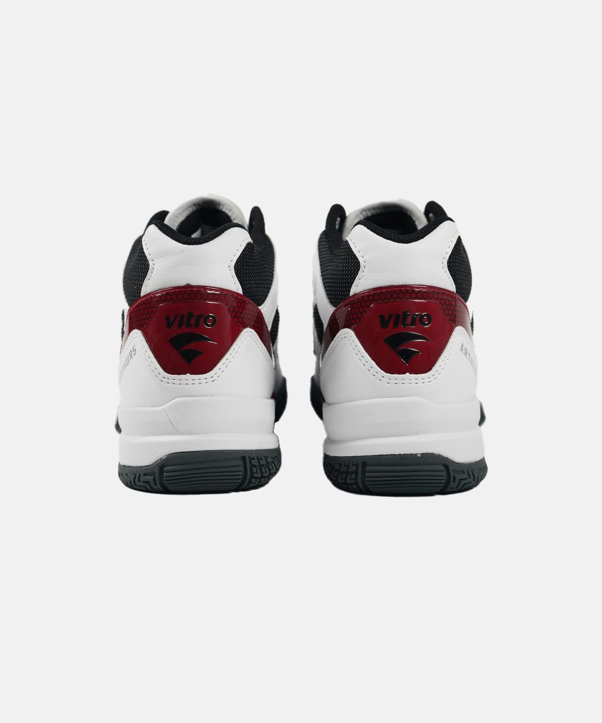 비트로(VITRO) 남녀공용 테니스화 와이드핏 미드컷 아더5 TSI (WHITE&BLACK&RED)