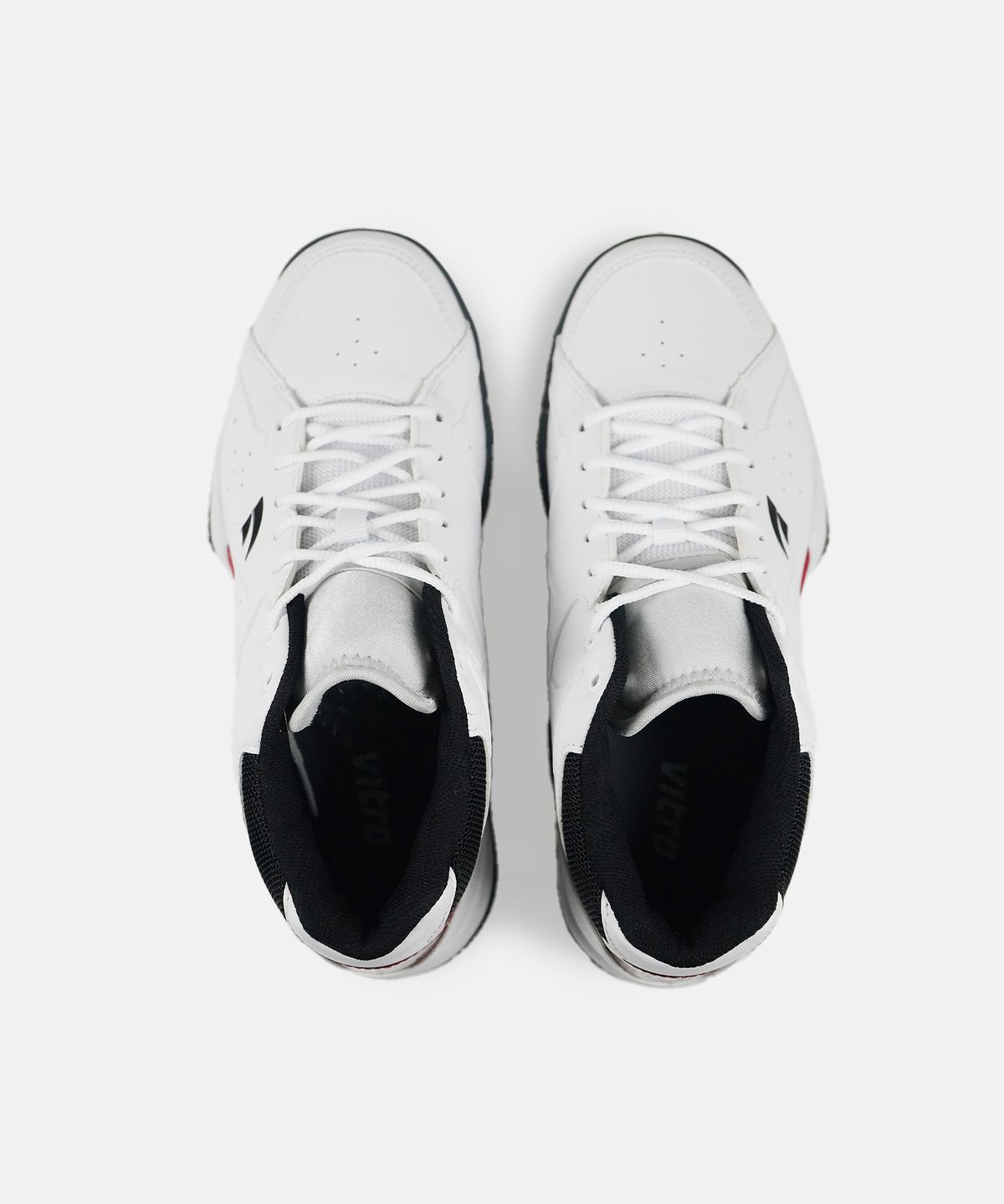 비트로(VITRO) 남녀공용 테니스화 와이드핏 미드컷 아더5 TSI (WHITE&BLACK&RED)