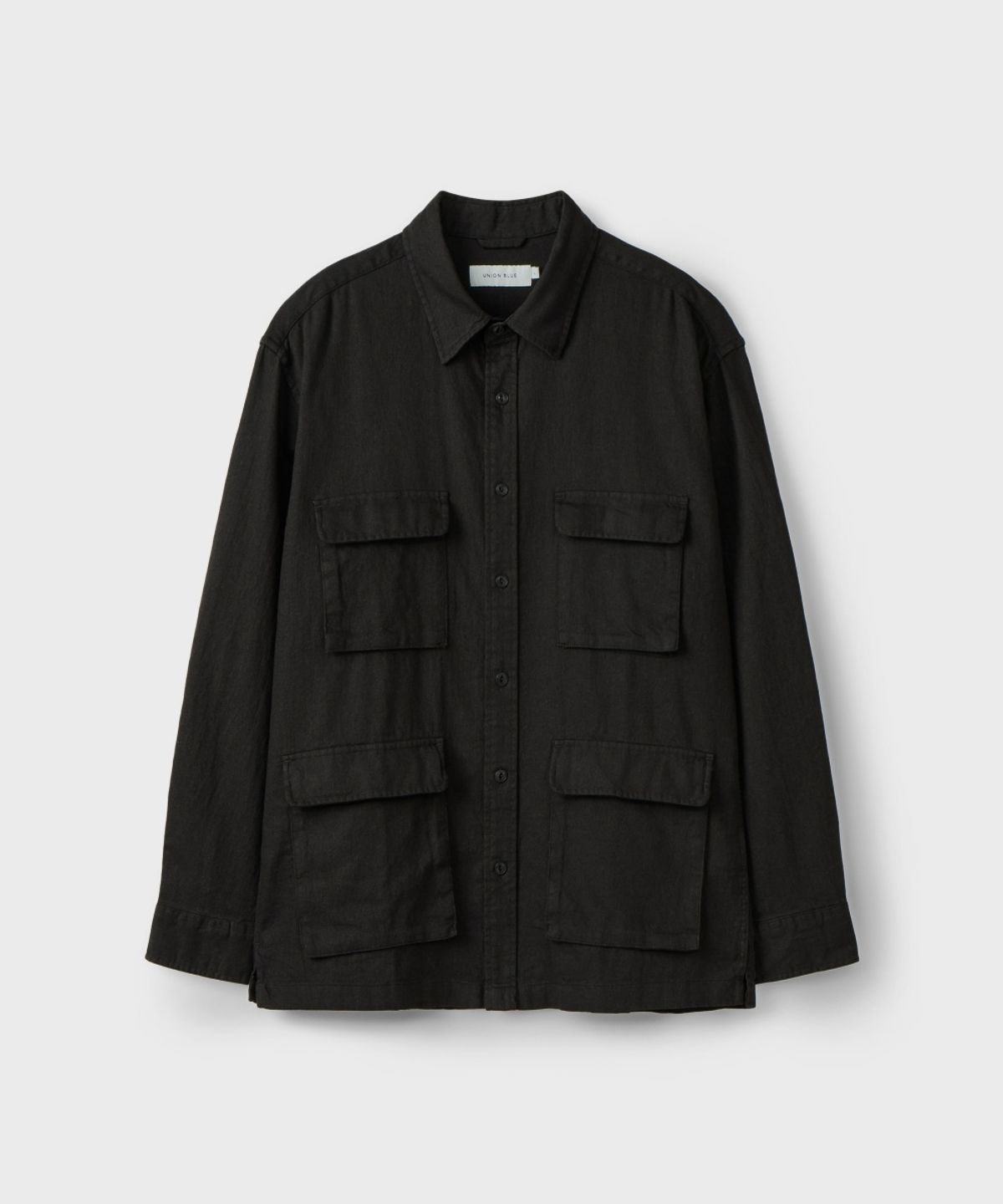 유니온블루(UNION BLUE) BDU LINEN SHIRT [MUD BROWN]