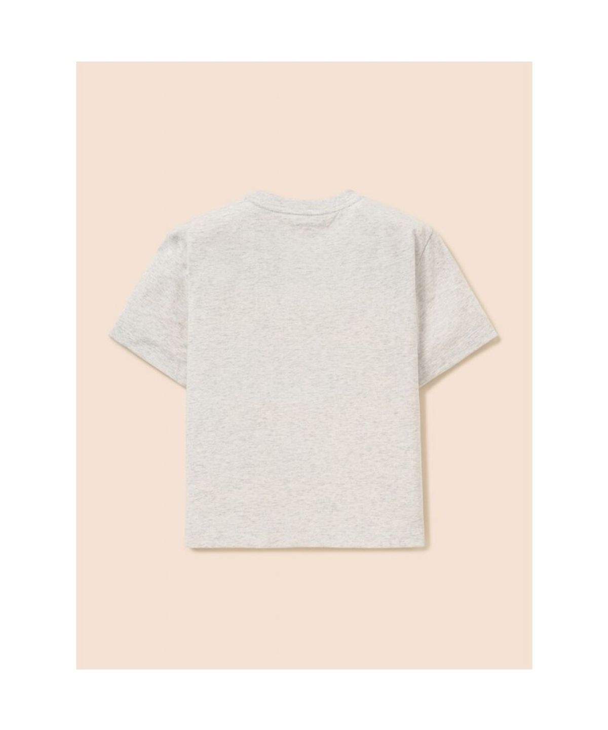 빈폴 키즈(BEANPOLE KIDS) 곰돌이 달이 레터링 로고 반소매 티셔츠  베이지 (BI6442U07A)