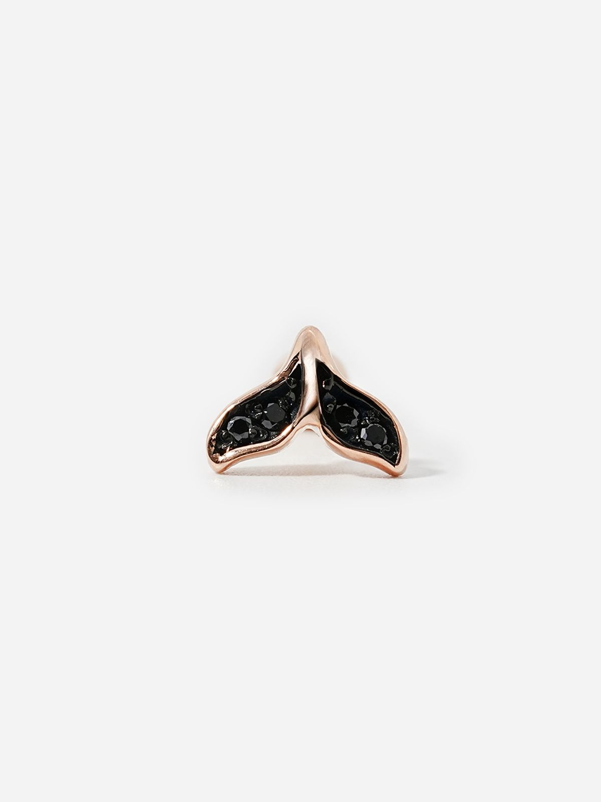 미니멀피어싱(MINIMALPIERCING) 14K 블랙 고래 꼬리 피어싱