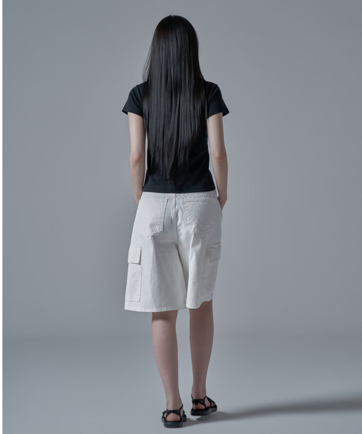 와르 포 우먼(WAARFORWOMAN) WT-70 올웨이즈 슬림 반팔 티셔츠_블랙