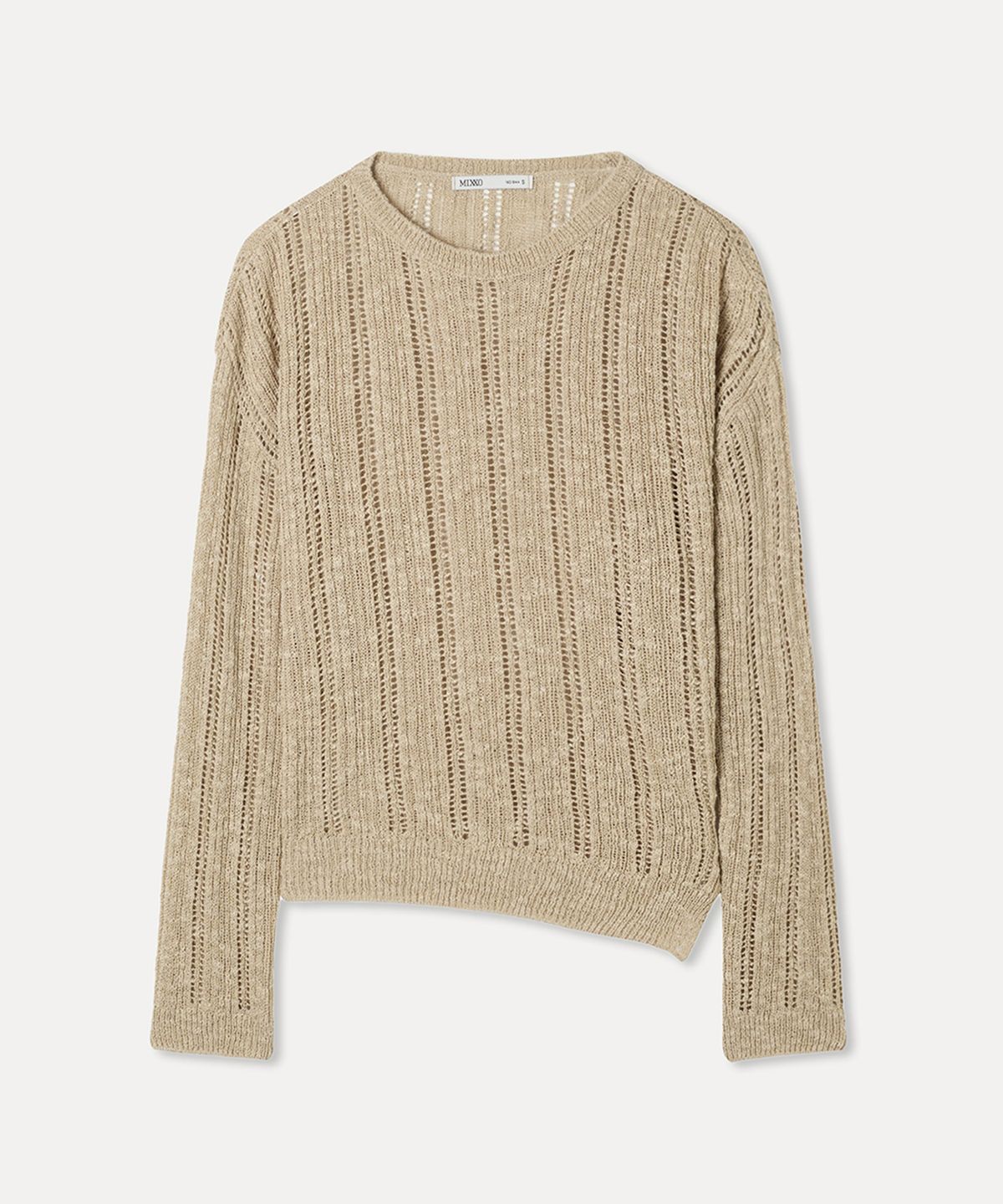 미쏘(MIXXO) 슬릿 시스루 풀오버 RE KAF74QT_MIWKAG50QT