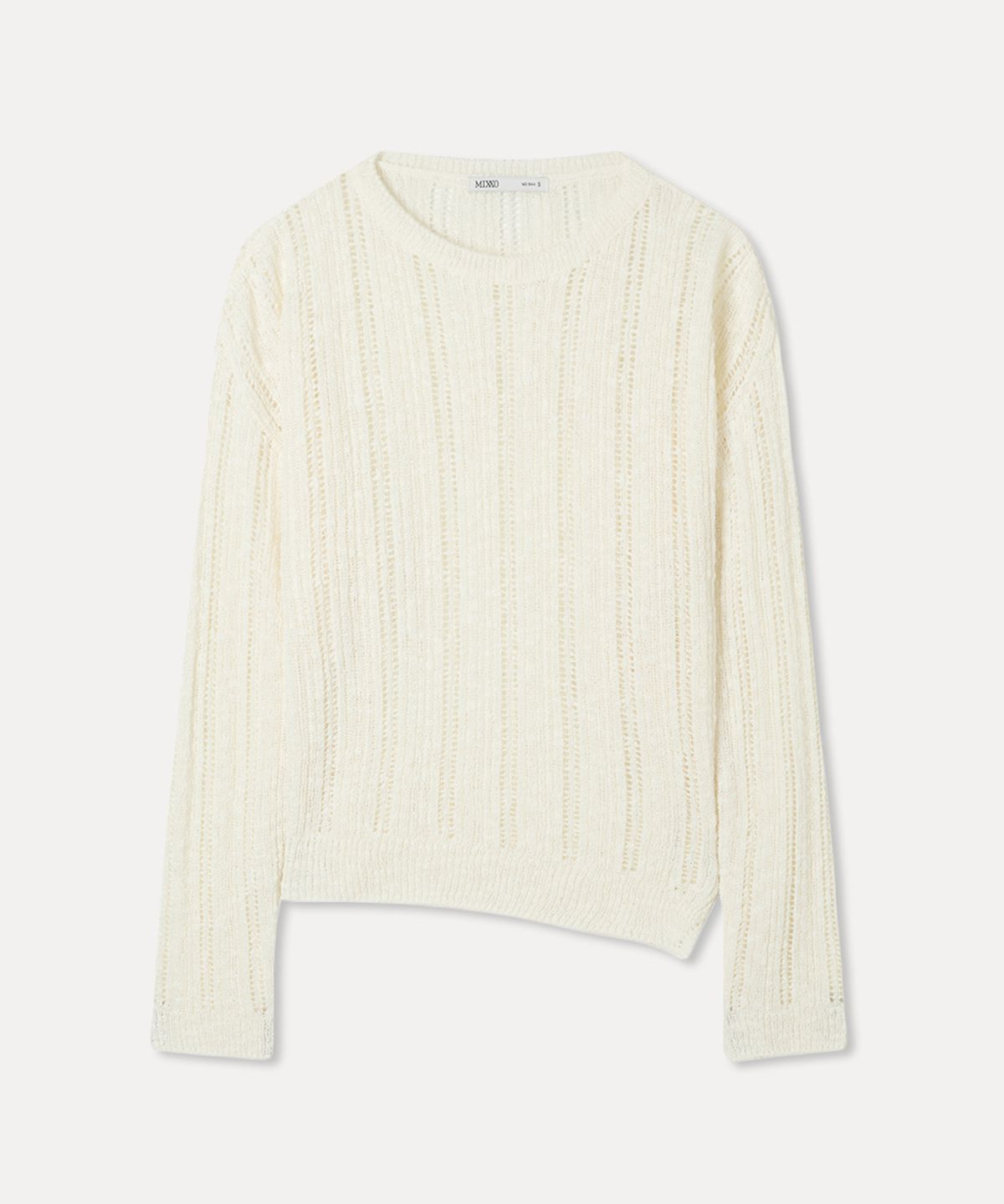 미쏘(MIXXO) 슬릿 시스루 풀오버 RE KAF74QT_MIWKAG50QT
