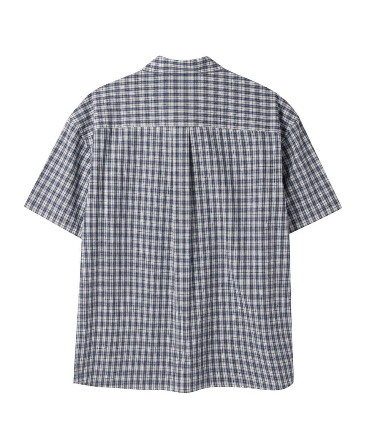 브롬톤 런던(BROMPTON LONDON) HALF CHECK SHIRT - BLUE (P263USH902)