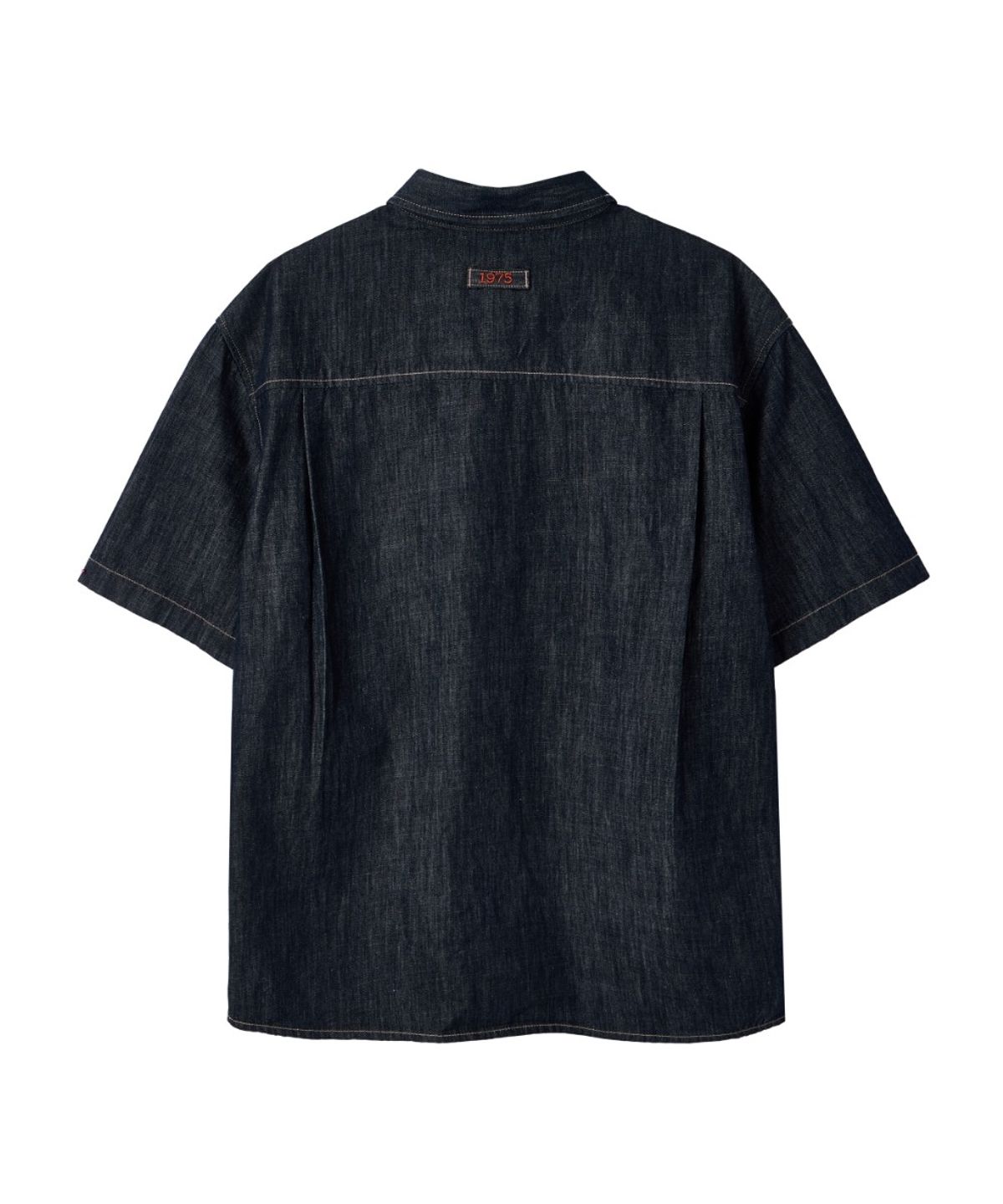 브롬톤 런던(BROMPTON LONDON) DENIM SET HALF SHIRT - INDIGO (P263USH905)
