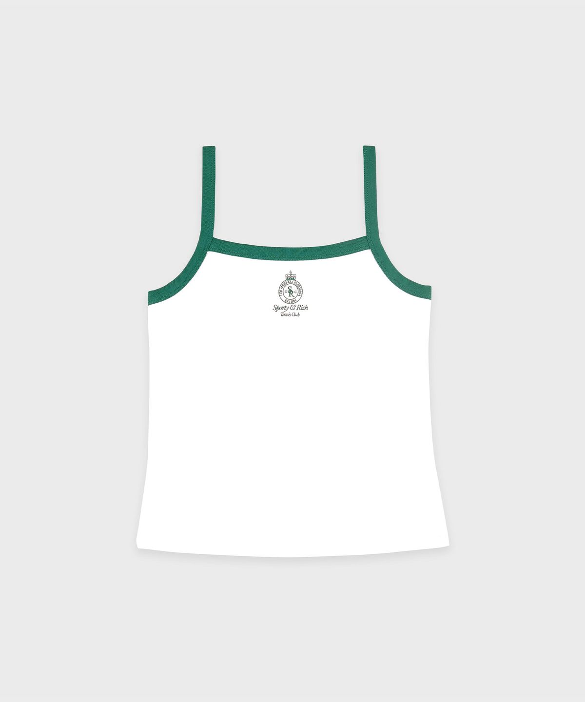 스포티앤리치(SPORTY&RICH) 크라운 테니스 피케 탱크 R255AWT032