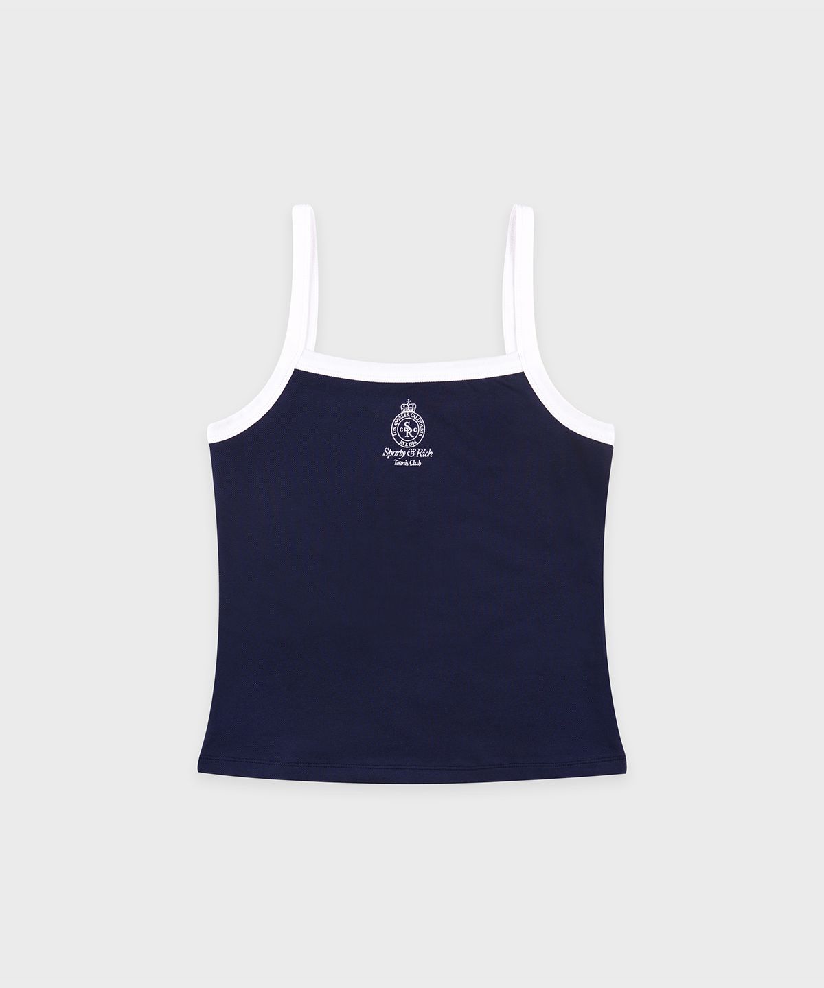 스포티앤리치(SPORTY&RICH) 크라운 테니스 피케 탱크 R255AWT031