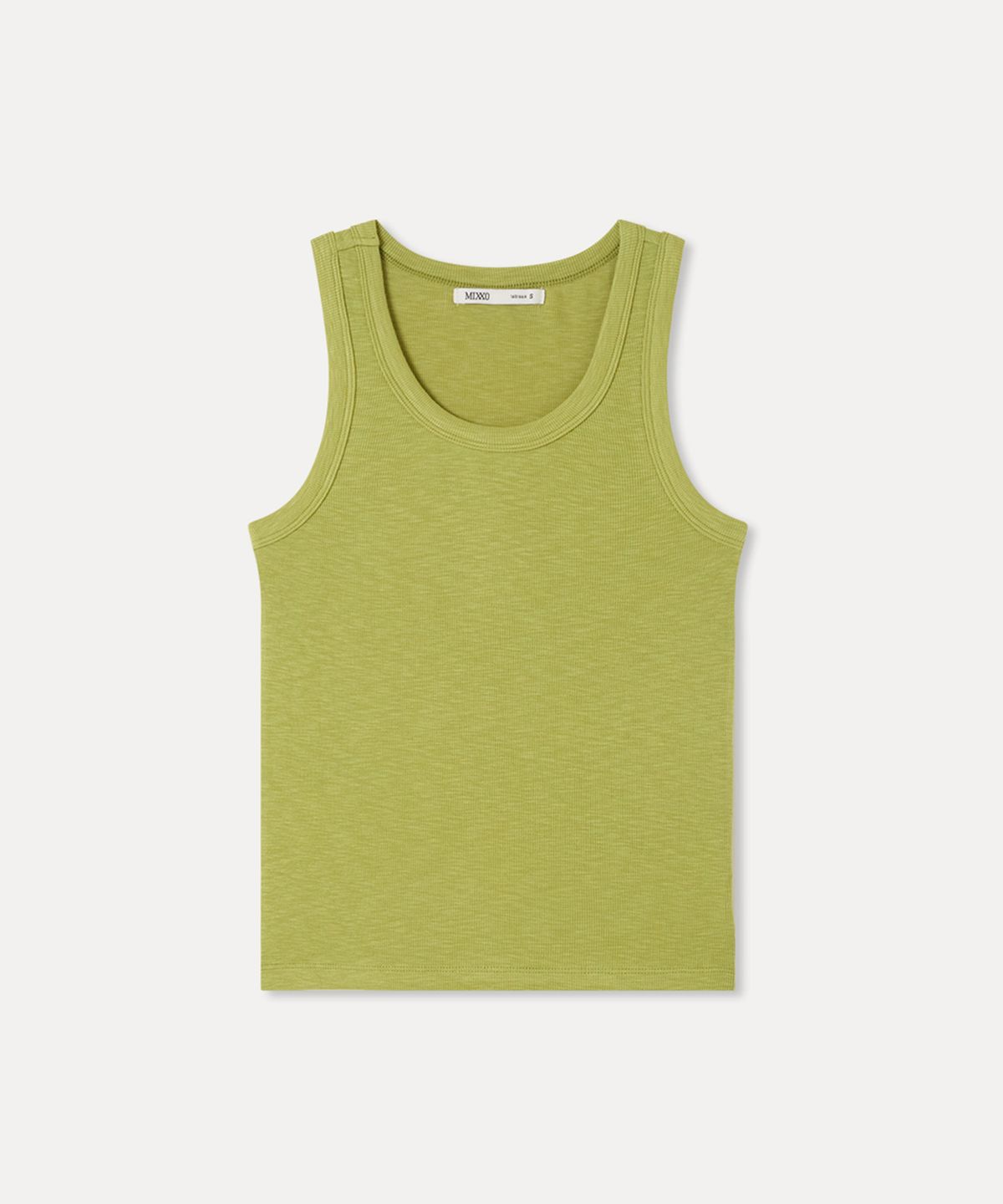 미쏘(MIXXO) 라운드넥 슬리브리스_MIWHNG55SS