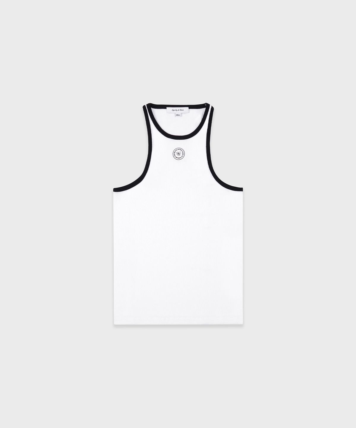 스포티앤리치(SPORTY&RICH) 스포티앤리치 SRHWC 립 탱크탑 화이트 R255AWT034
