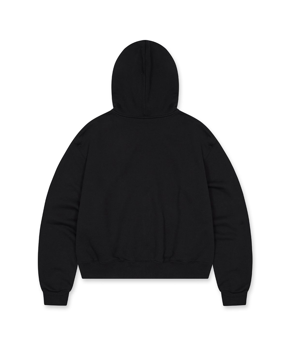 쓰리아이(3IE) MISMATCH ZIP UP HOODIE_BLACK