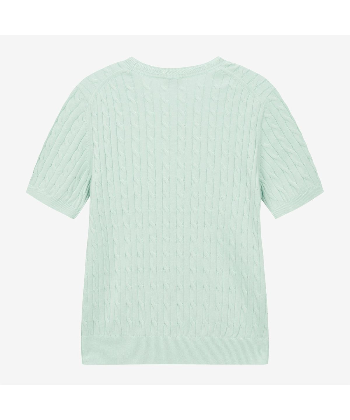 노스페이스(THE NORTH FACE) NT7AS31C 여성 케이블 반팔 스웨터 MINT