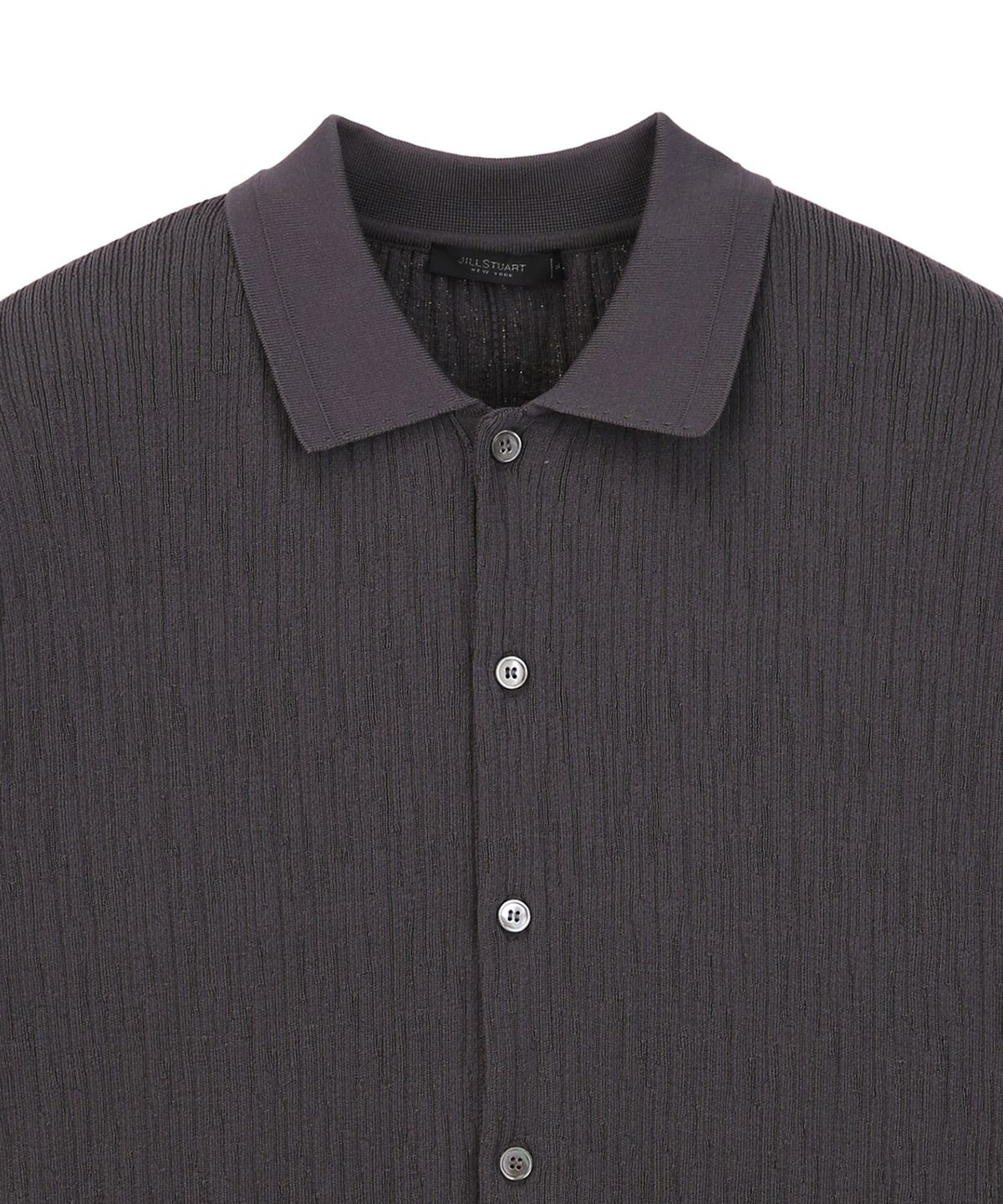 질스튜어트뉴욕 맨(JILLSTUART NEWYORK MEN) 플리츠 카라 가디건 - 다크그레이 (JNSW6B604G3)