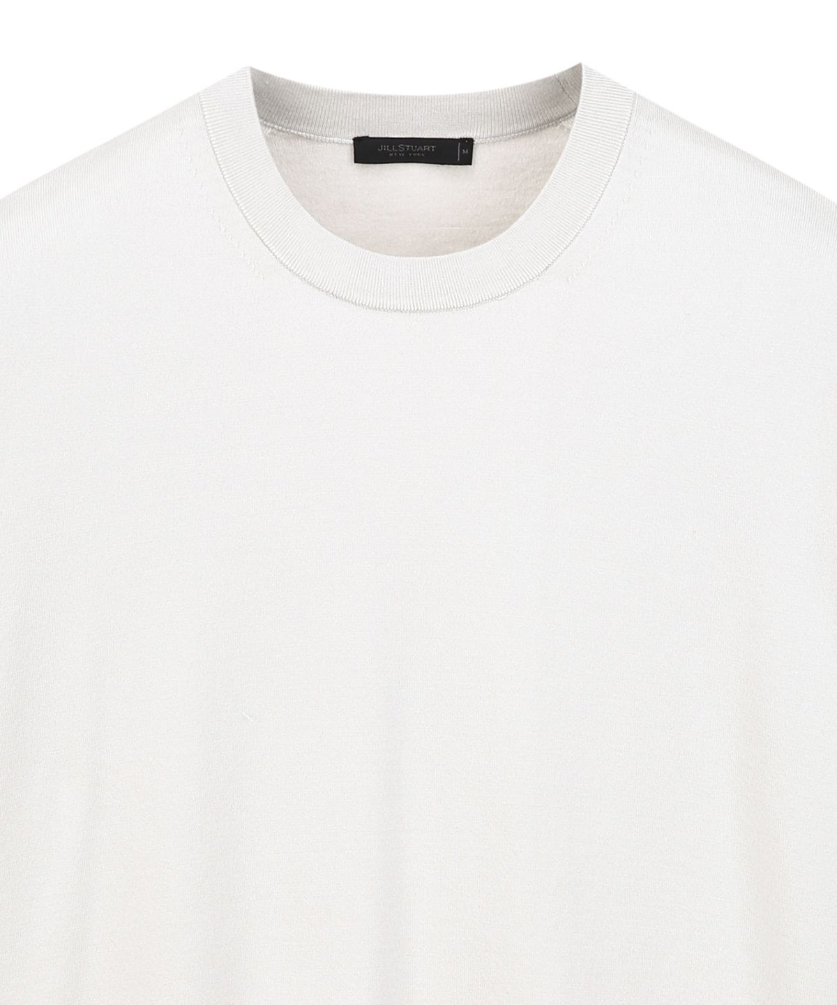 질스튜어트뉴욕 맨(JILLSTUART NEWYORK MEN) 실키 크루넥 니트 - 라이트그레이 (JNSW6B304G1)