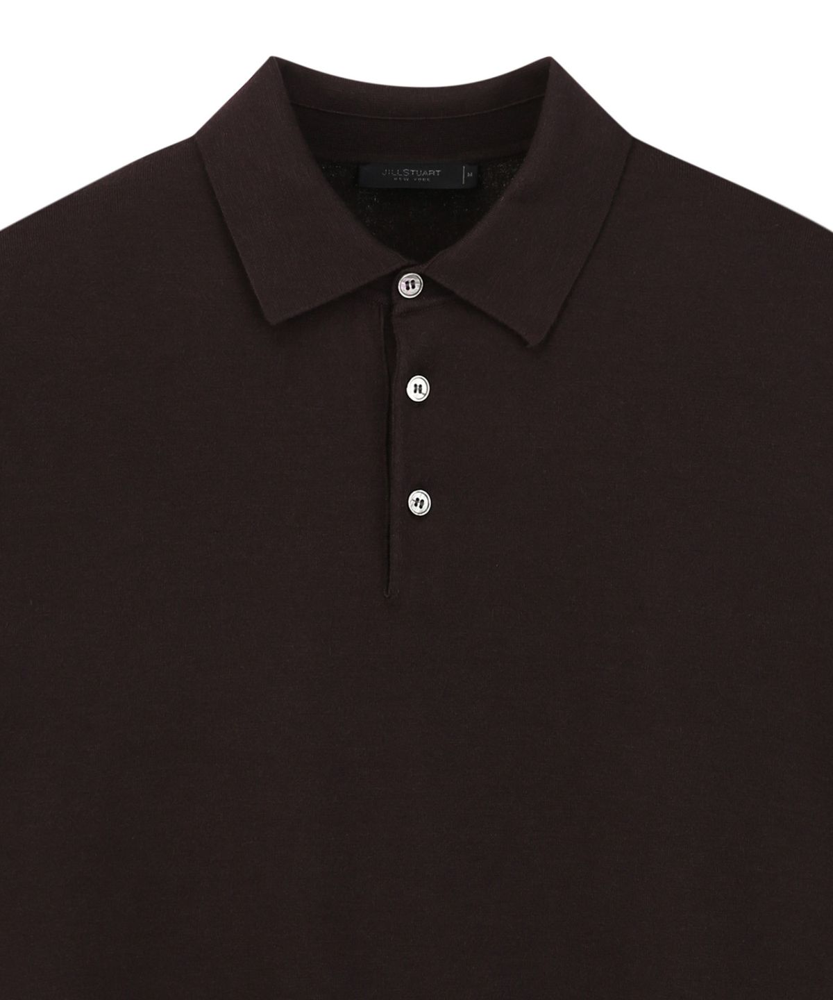 질스튜어트뉴욕 맨(JILLSTUART NEWYORK MEN) 실키 카라 니트 - 다크브라운 (JNSW6B303W3)